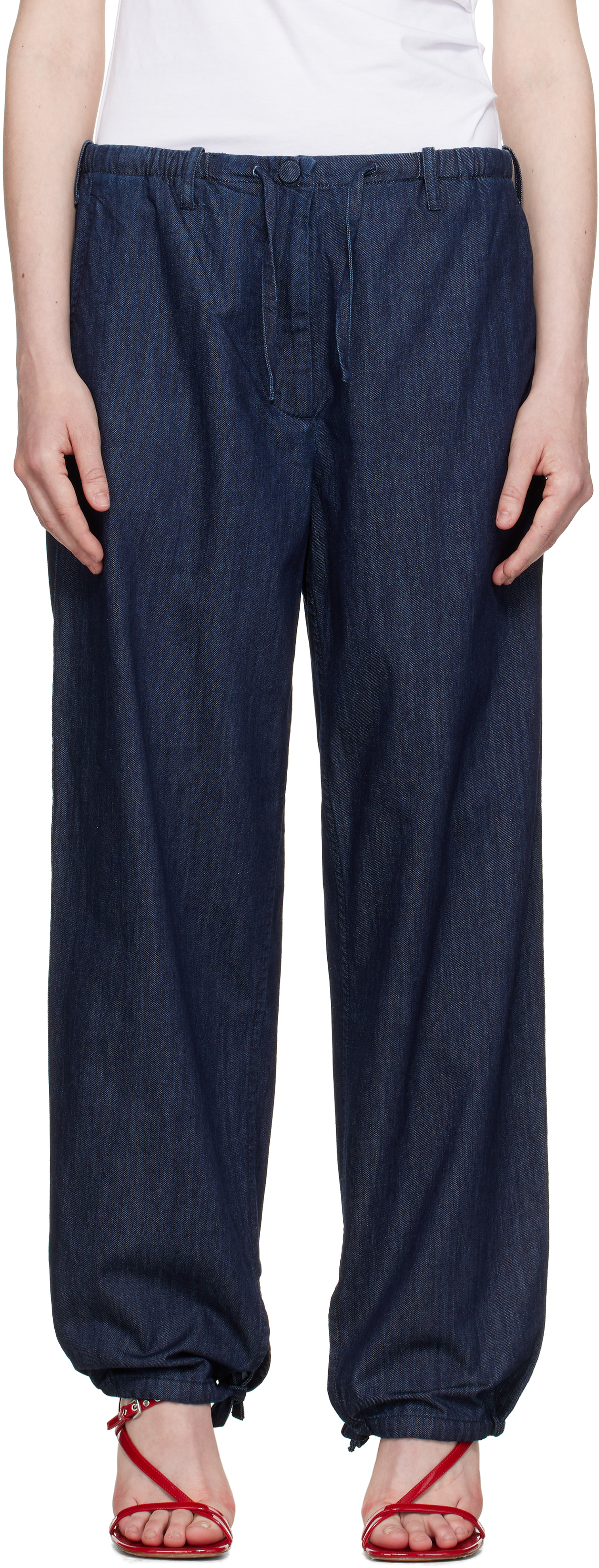 新品】Dries Van Noten 24AW NAVY TUCK JEANS - メルカリ