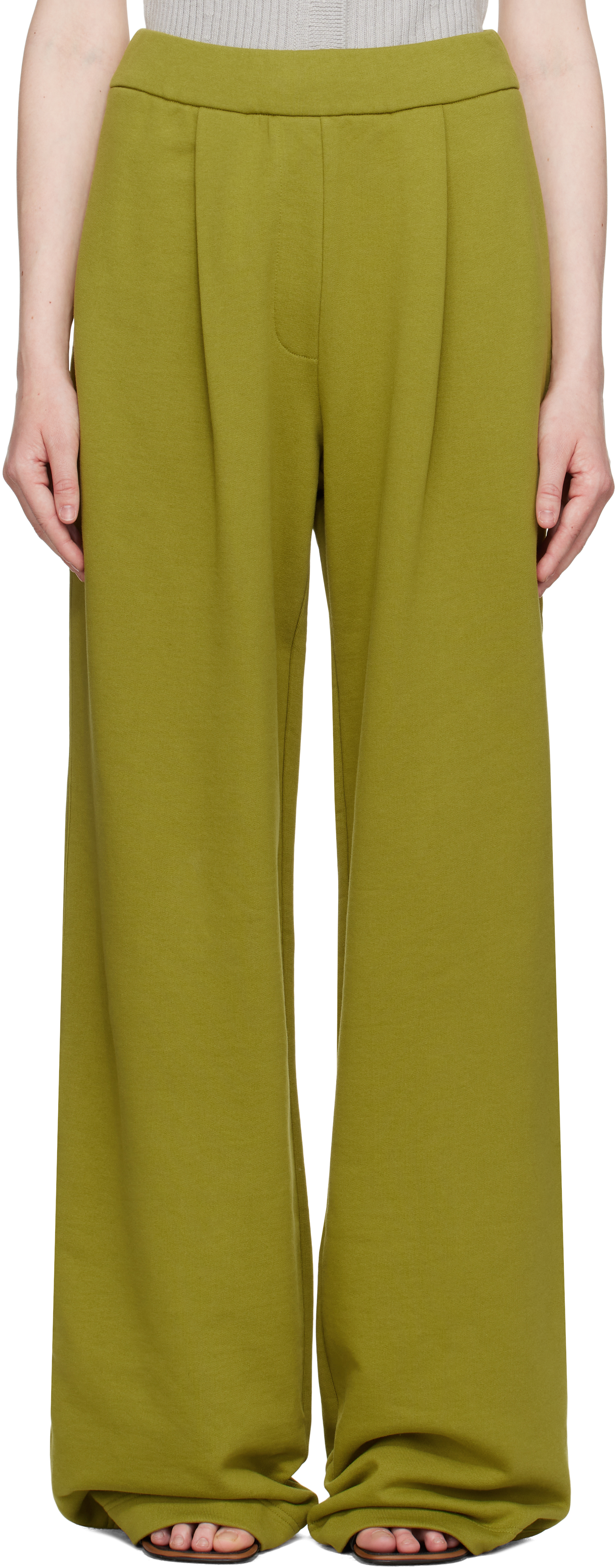 Green Straight Sweatpants