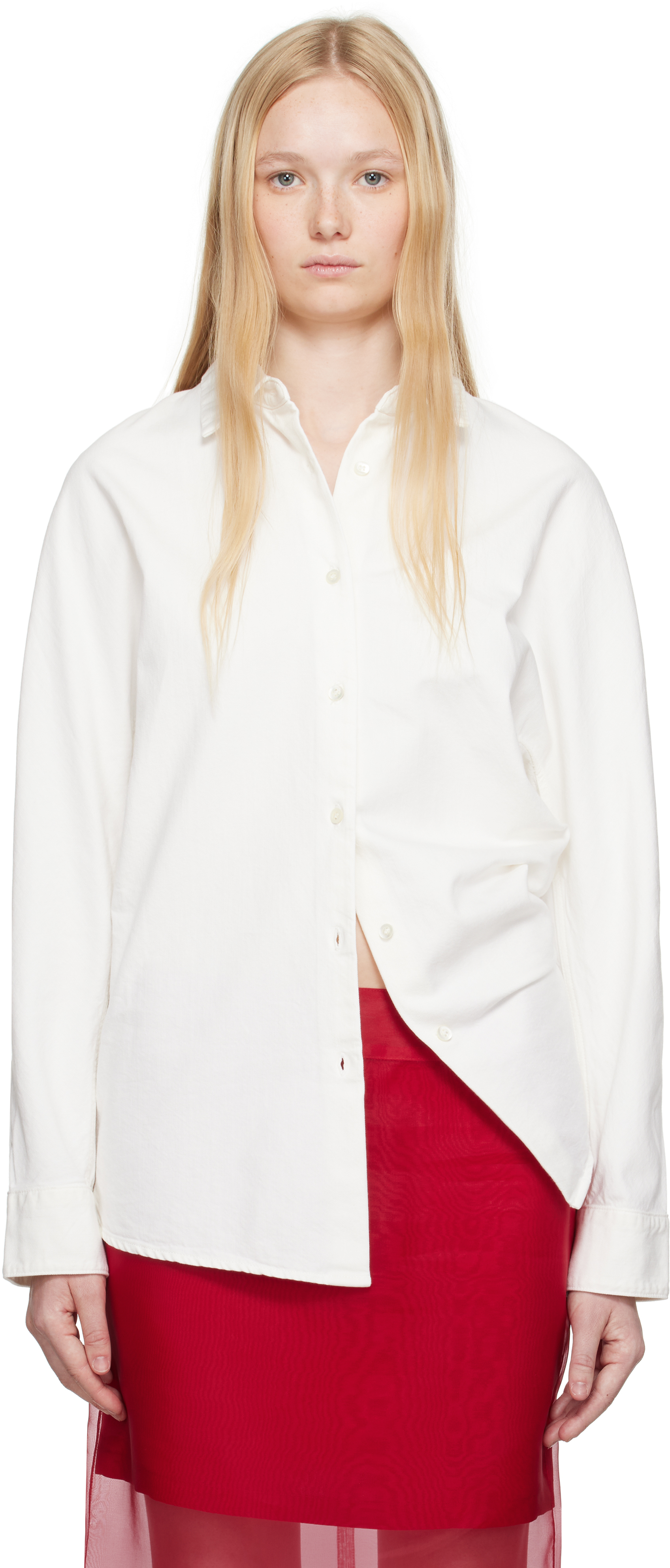 Off-White Buttoned Denim Shirt