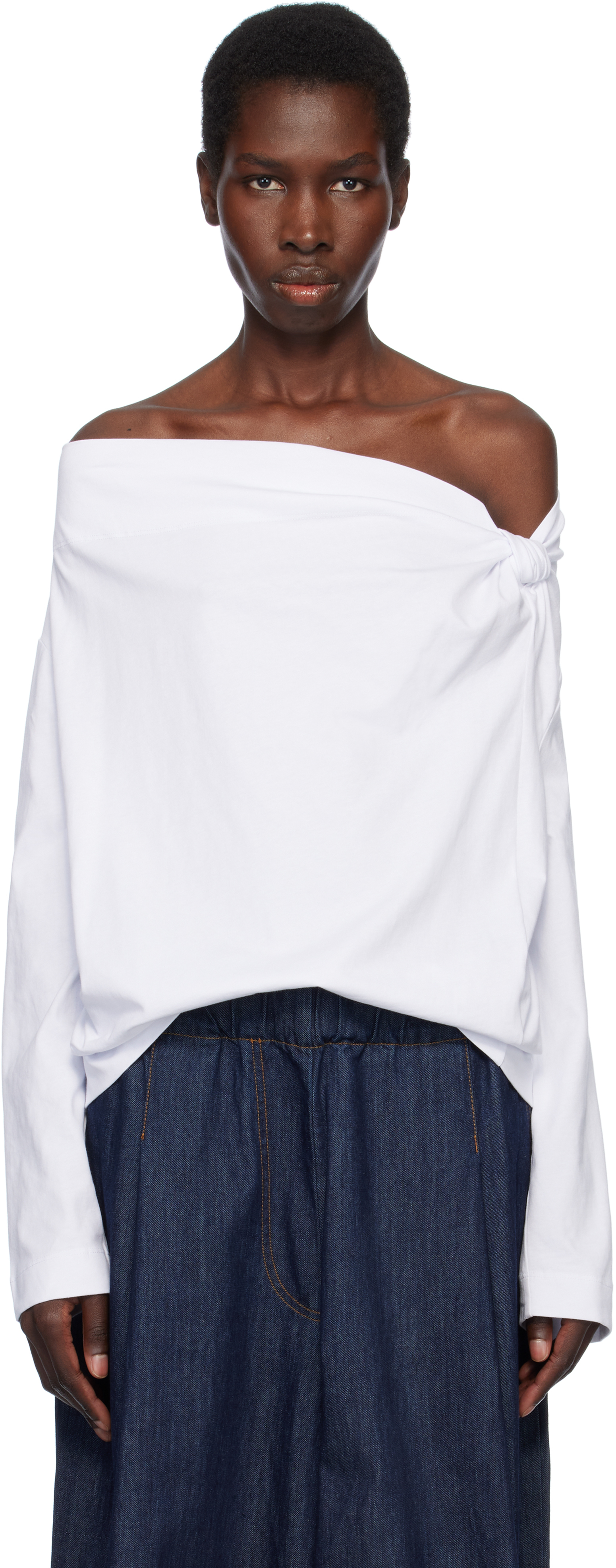 White Off-Shoulder Top