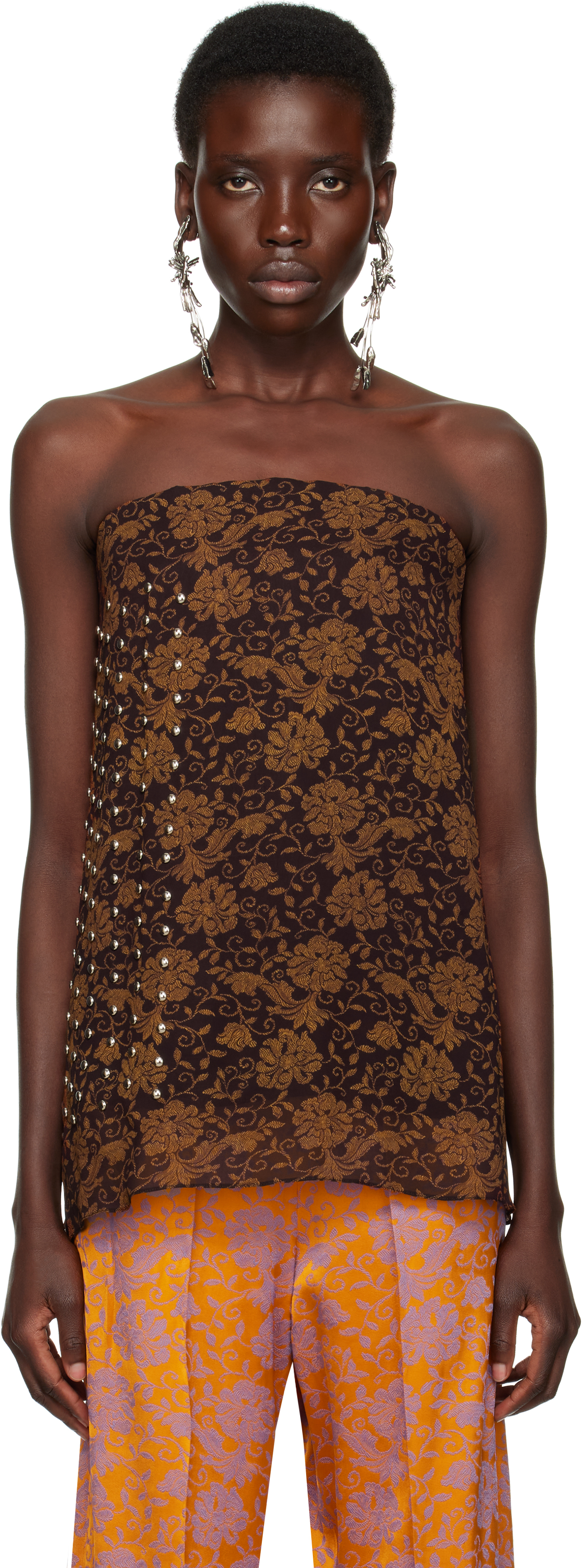 Brown Layered Top