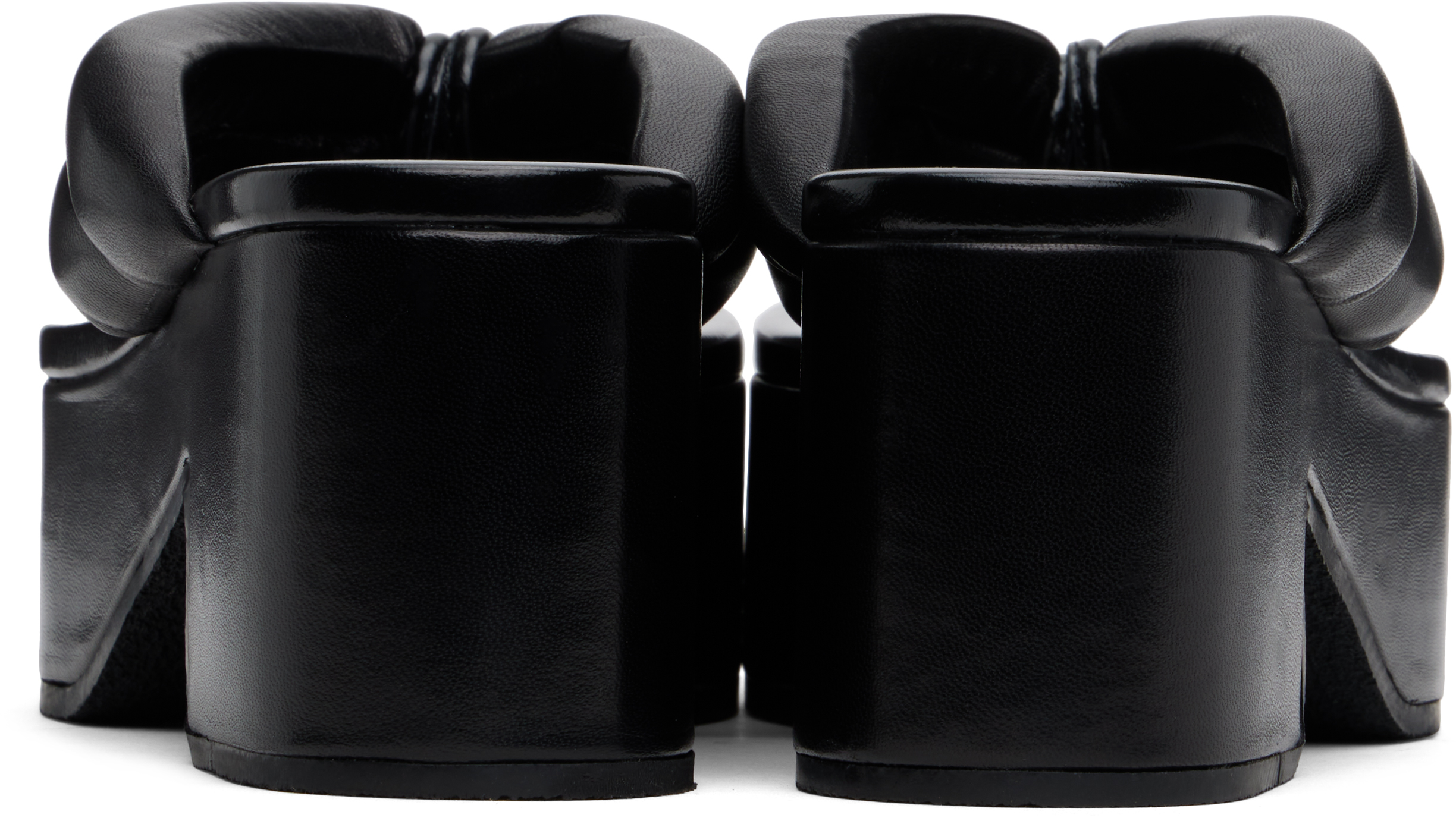 Shop Dries Van Noten Black Platform Sandals In 900 Black