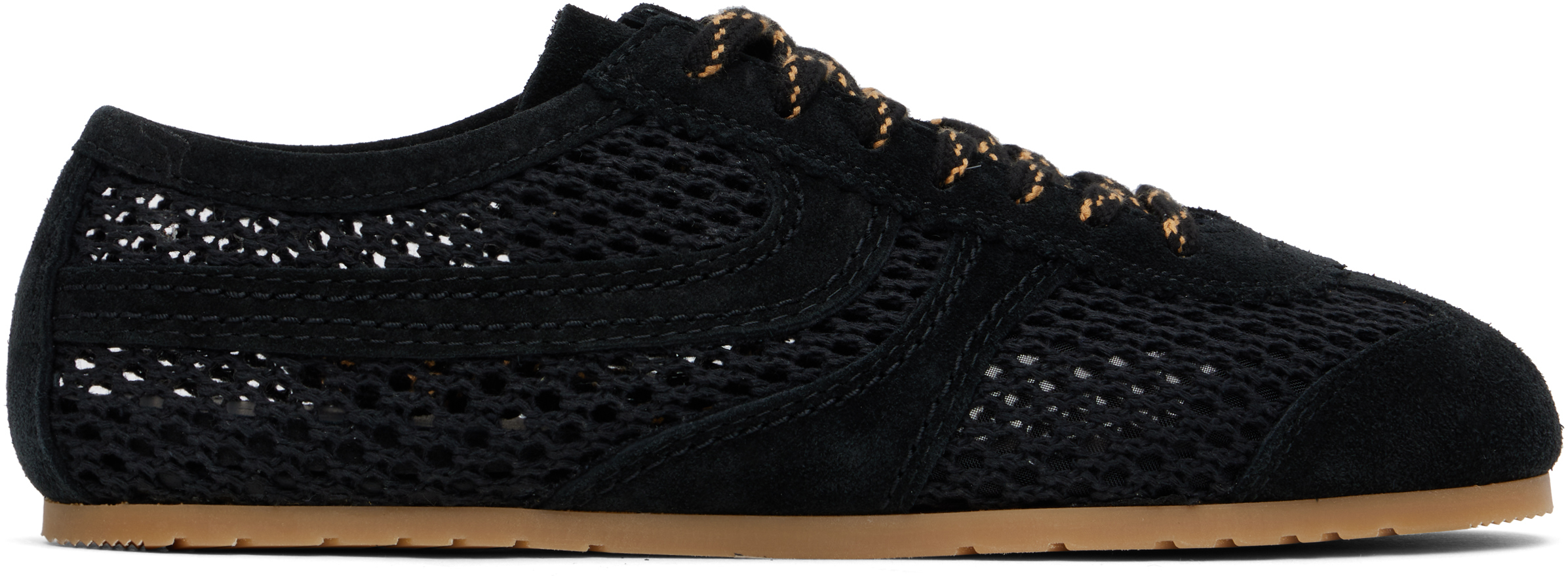 Dries Van Noten: Black Suede Sneakers | SSENSE