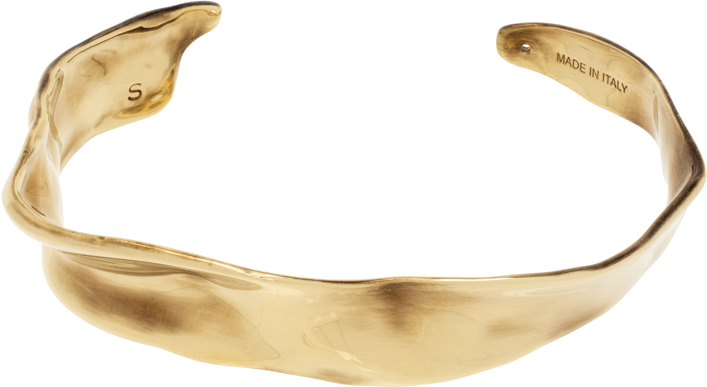 Gold Textured Bracelet