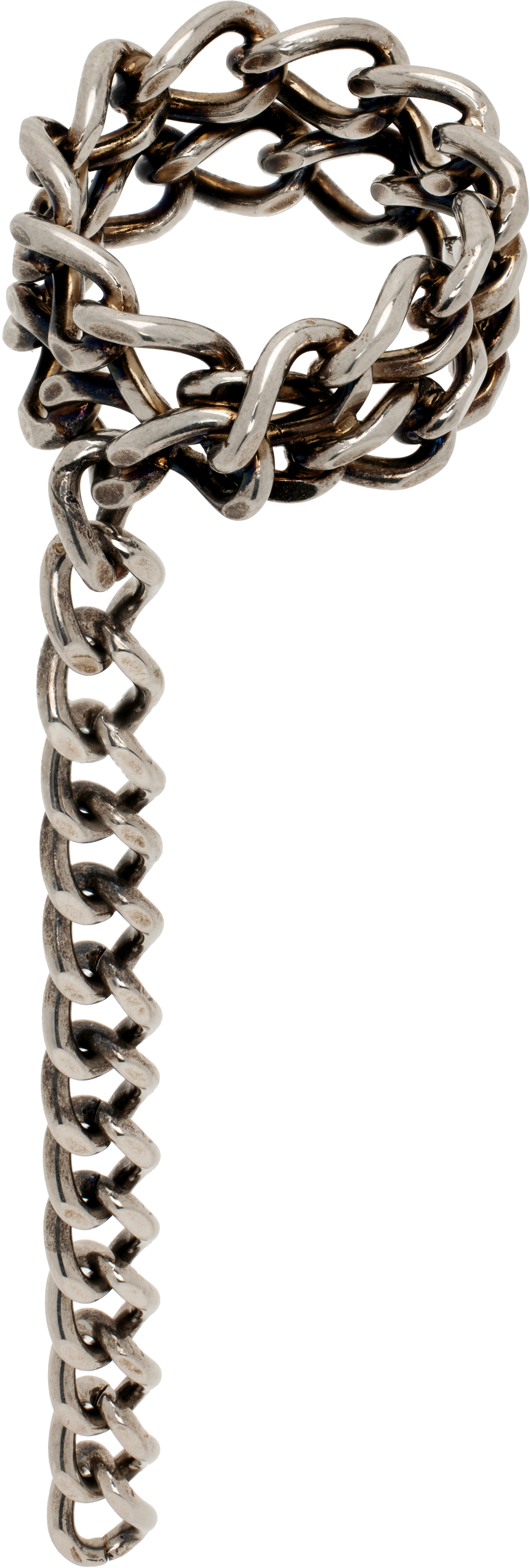 Dries Van Noten: Silver Stone Signet Ring | SSENSE