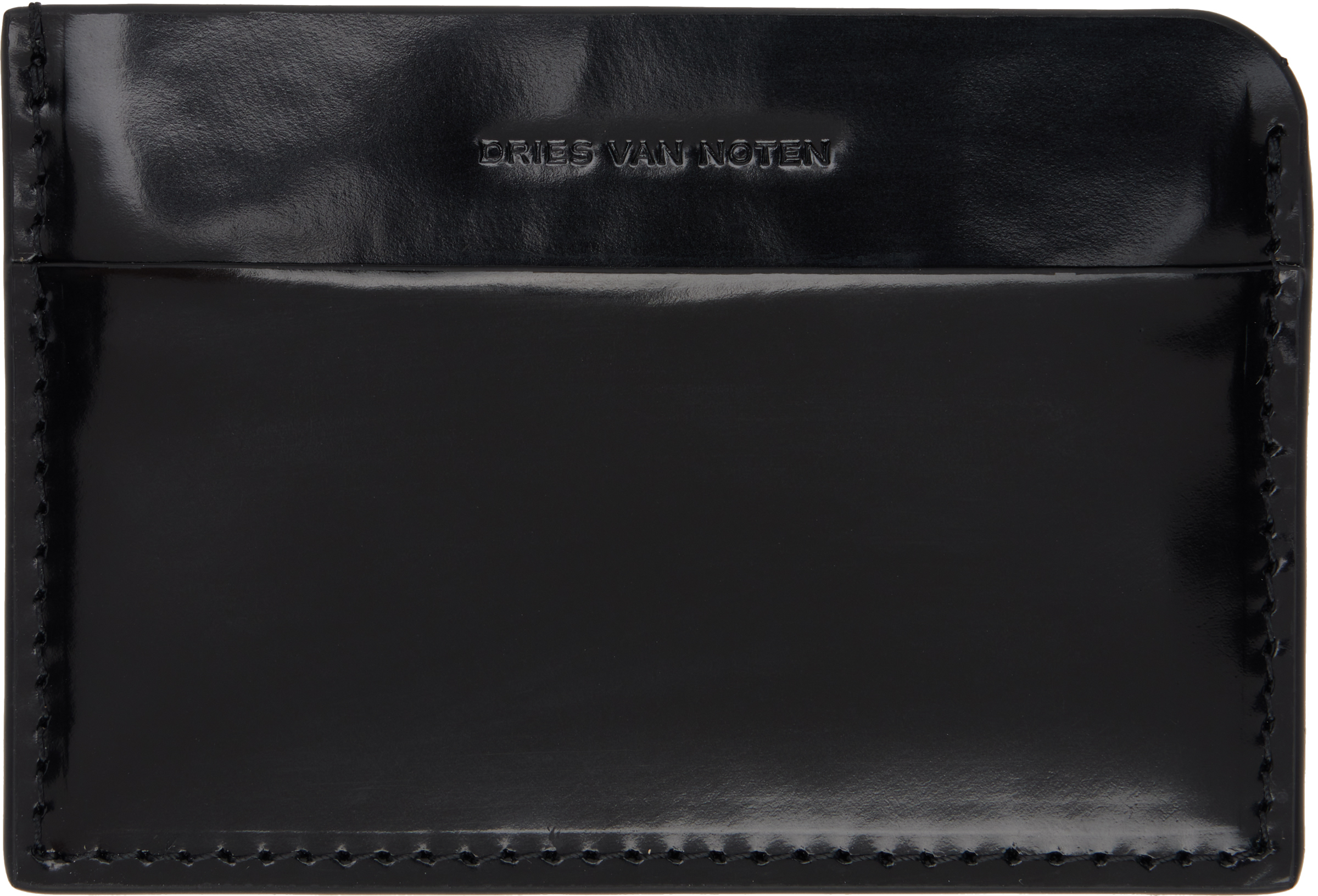 Black Leather Card Holder