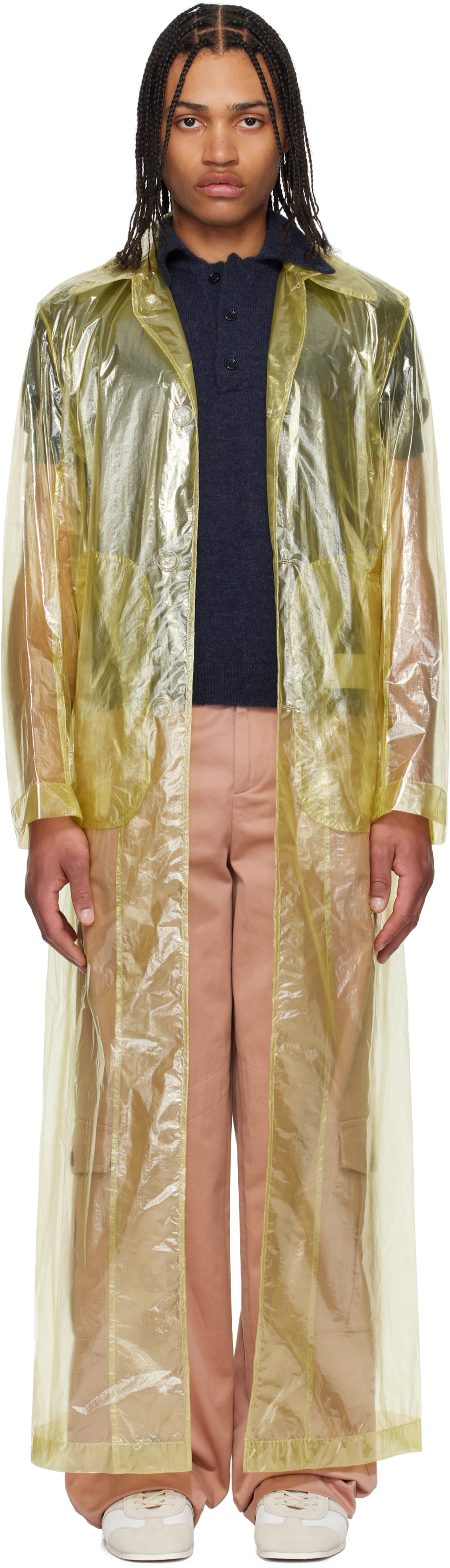 洗練された【Dries Van Noten】ルーズフィットマックコート 25SS Dries Van Notenのネイビー ルーズフィット マックコートがセール中