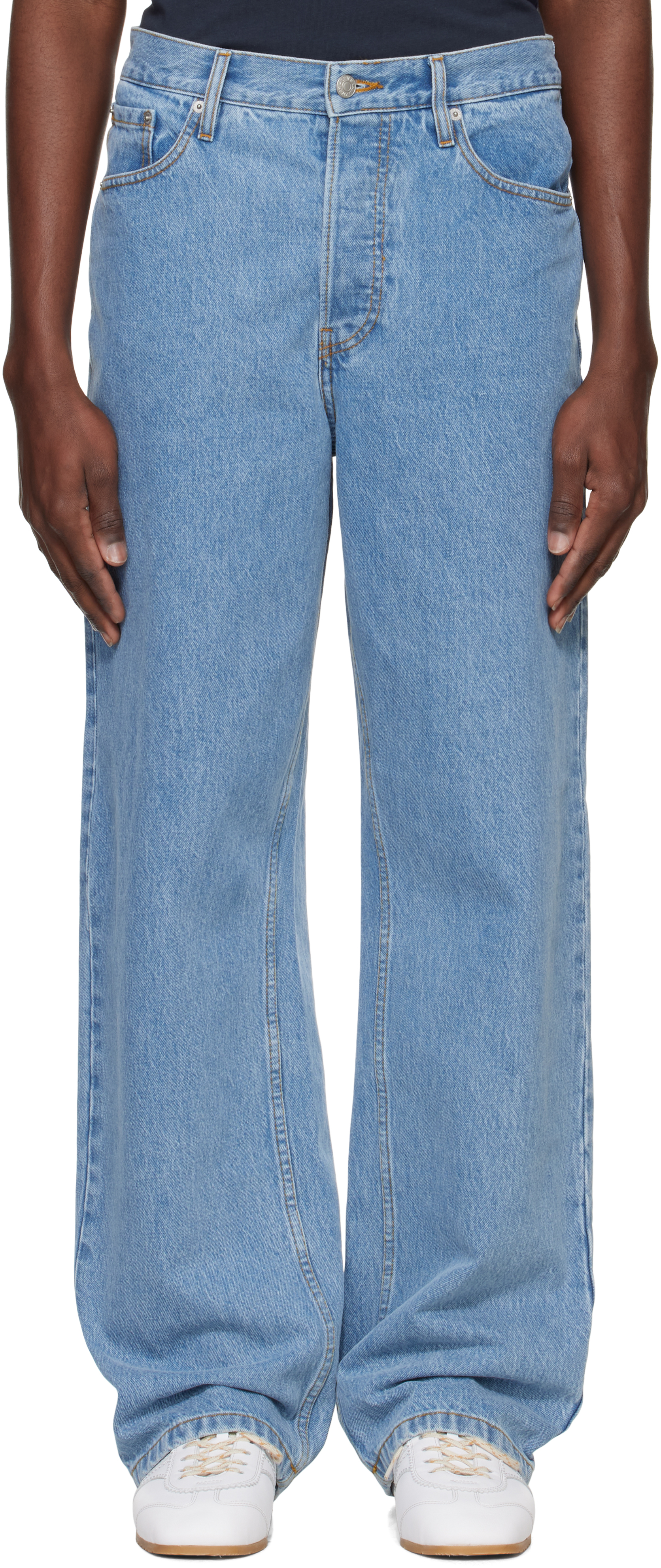 dries van noten ブルーフェードジーンズ
