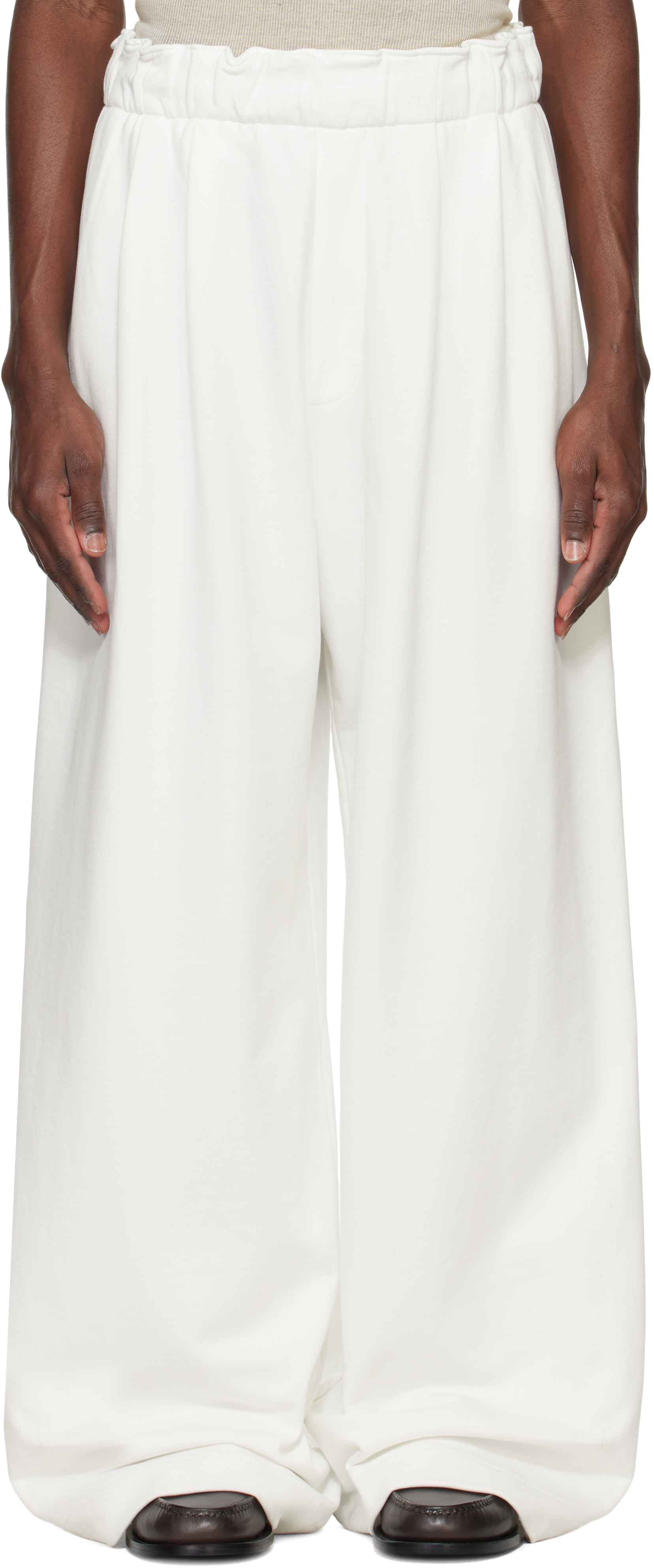 Off-White Pleated Sweatpants