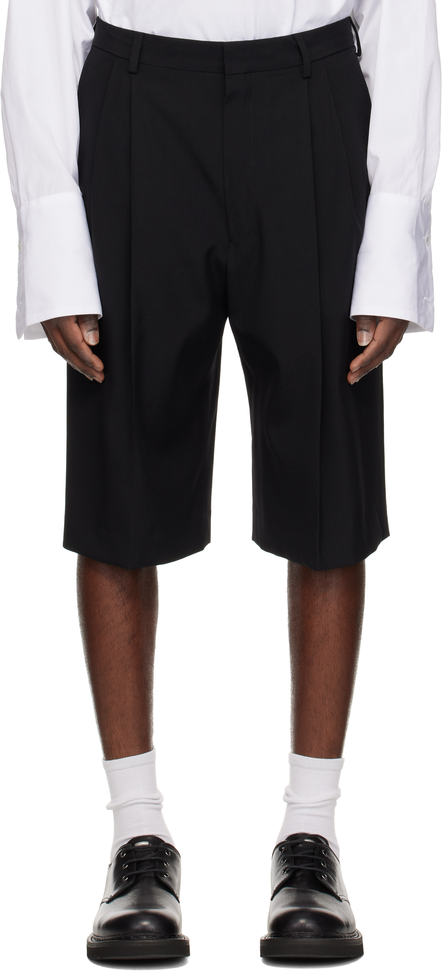 Dries Van Noten Black Tailored Wool Trousers In Black 900