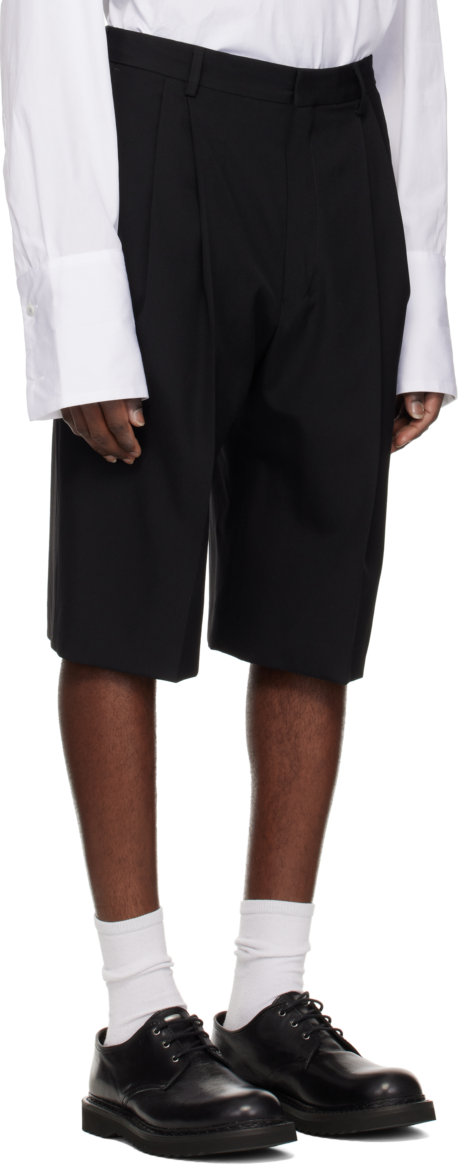 Dries Van Noten Black Tailored Wool Trousers In Black 900