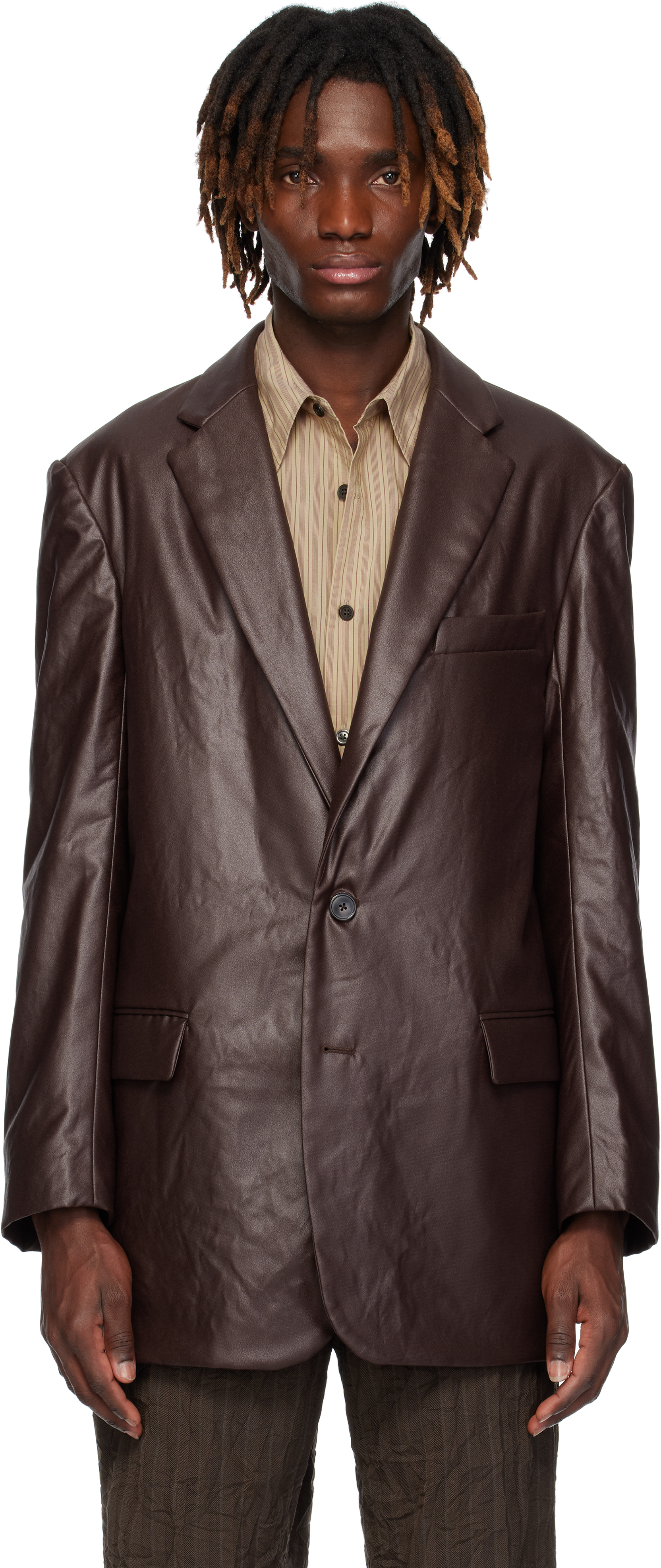 Brown Coated Blazer