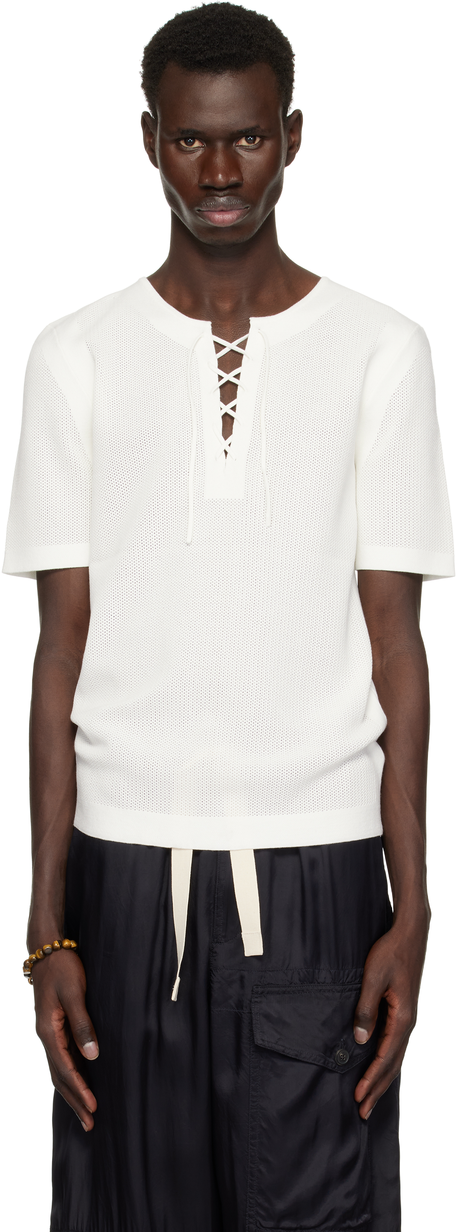 Navy Knit T-shirt