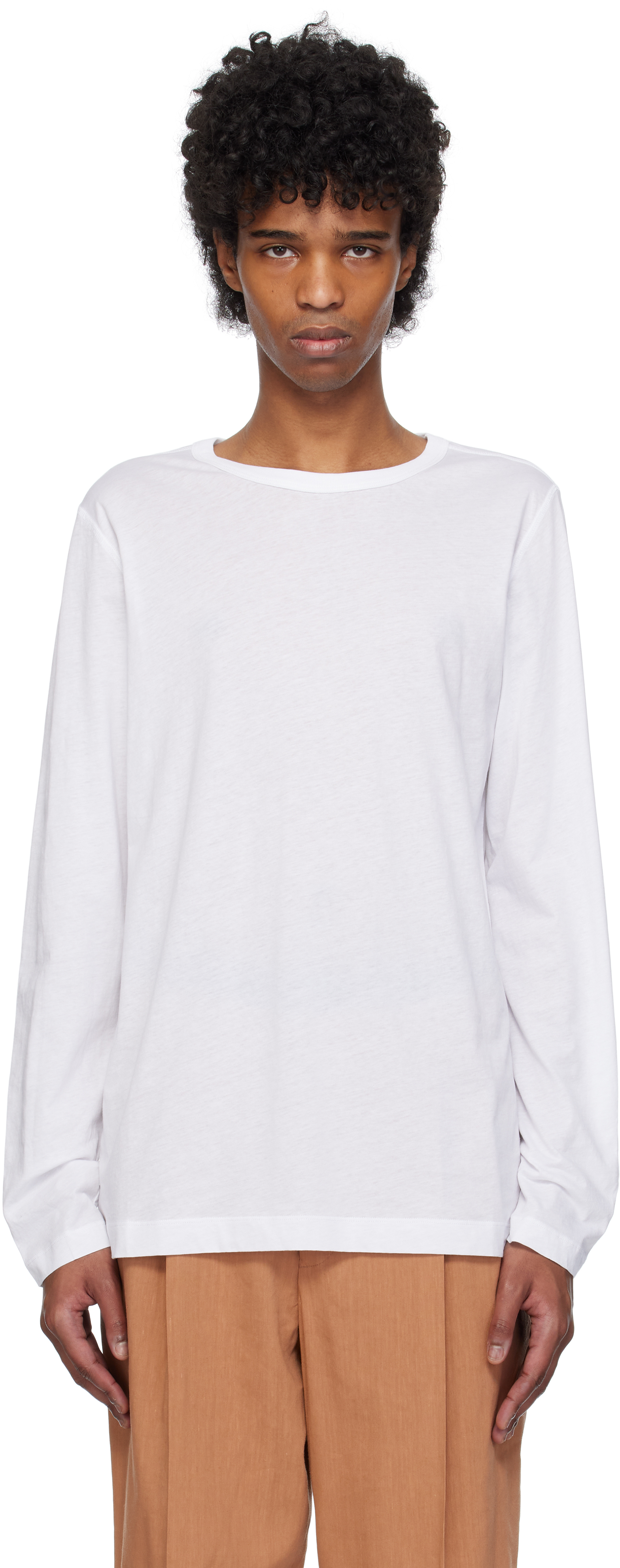 Dries van Noten ハインTシャツ ホワイト 清潔感 ルーズフィット Dries van Noten ハインTシャツ ホワイト 清潔感 ルーズフィット