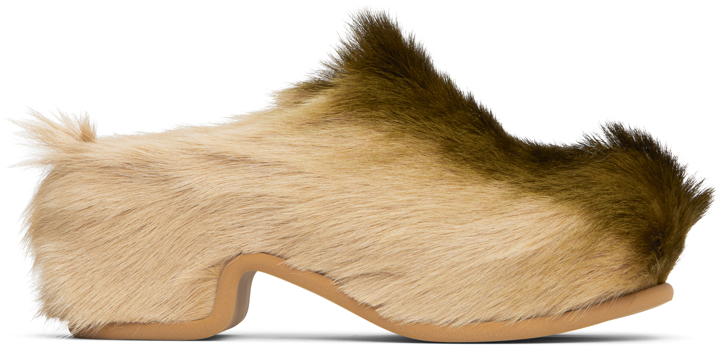 Khaki Platform Clogs