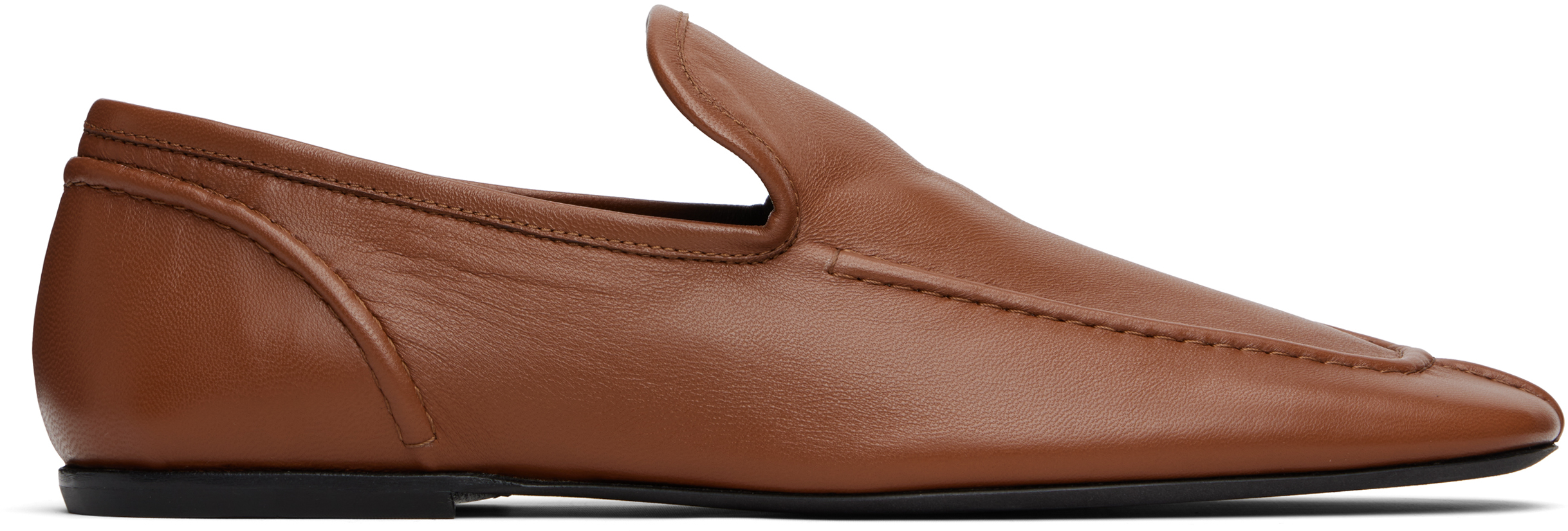 Tan Leather Loafers