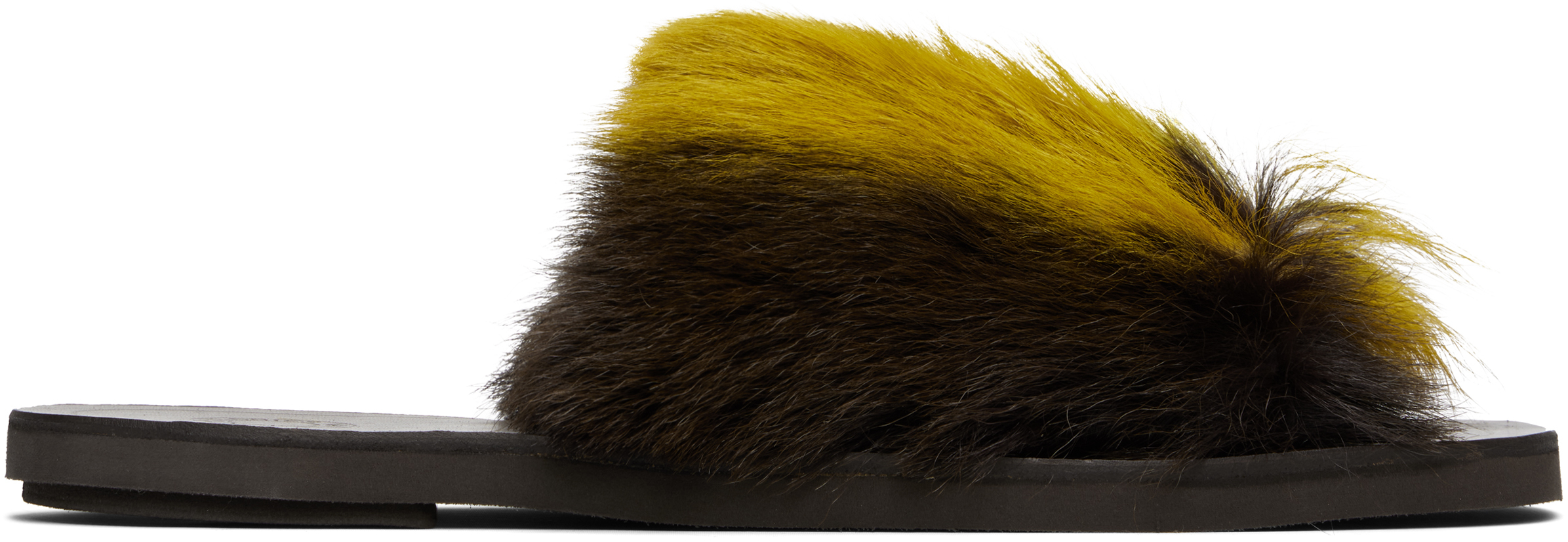 【関税込み】Dries Van Noten ブラウン パデッド サンダル DRIES VAN NOTEN 65mm ラッフル サンダル | ブラック | FARFETCH JP