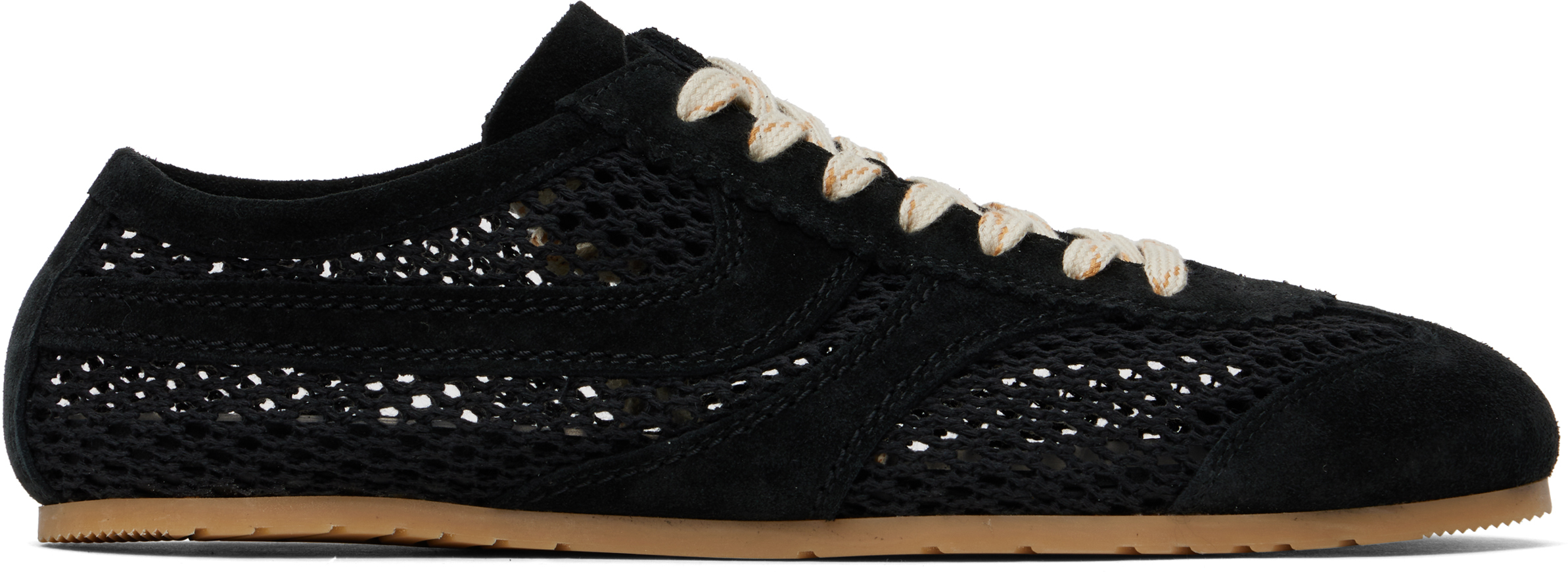 Shop Dries Van Noten Black Suede Sneakers In 900 Black