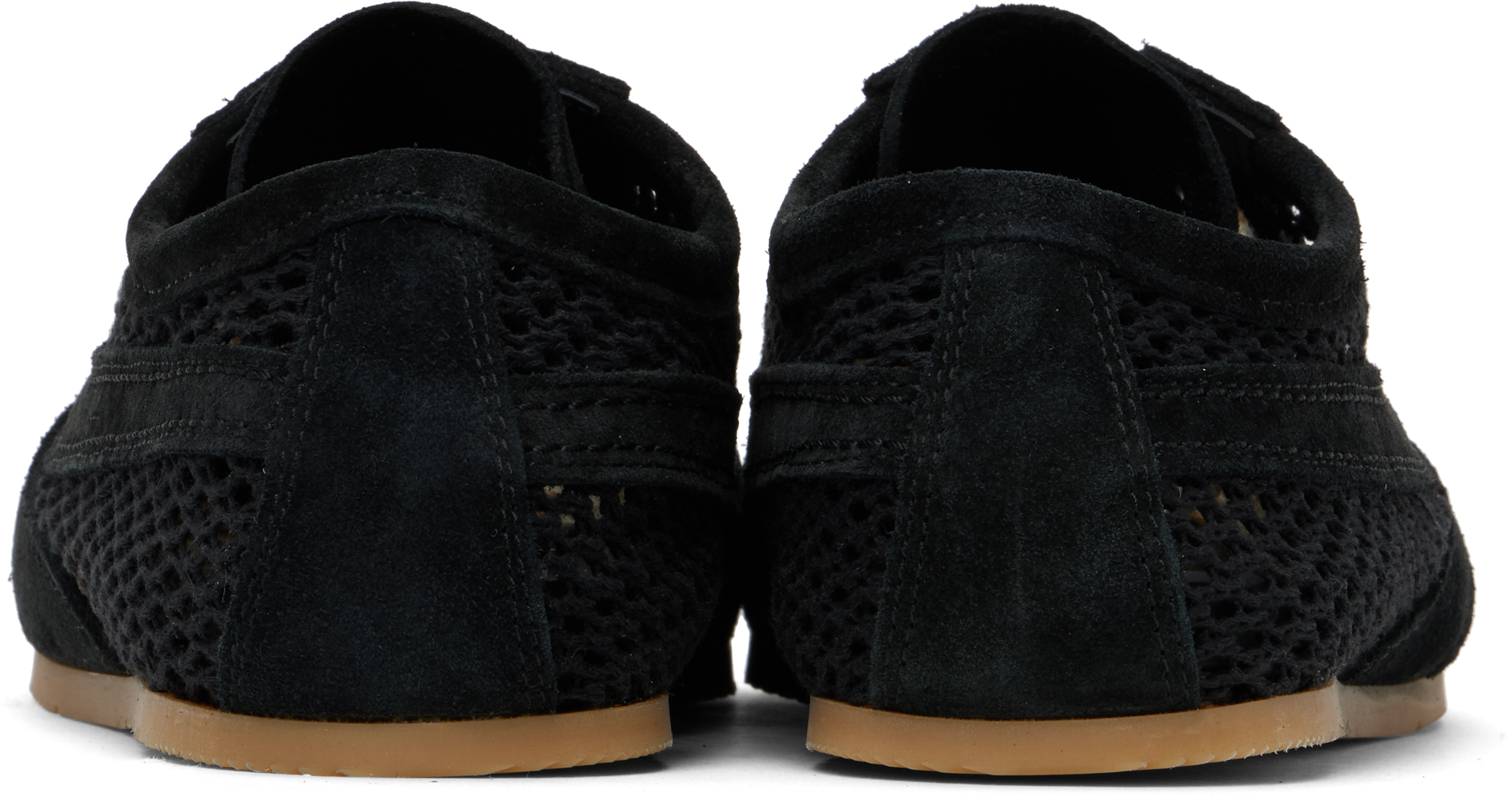 Shop Dries Van Noten Black Suede Sneakers In 900 Black