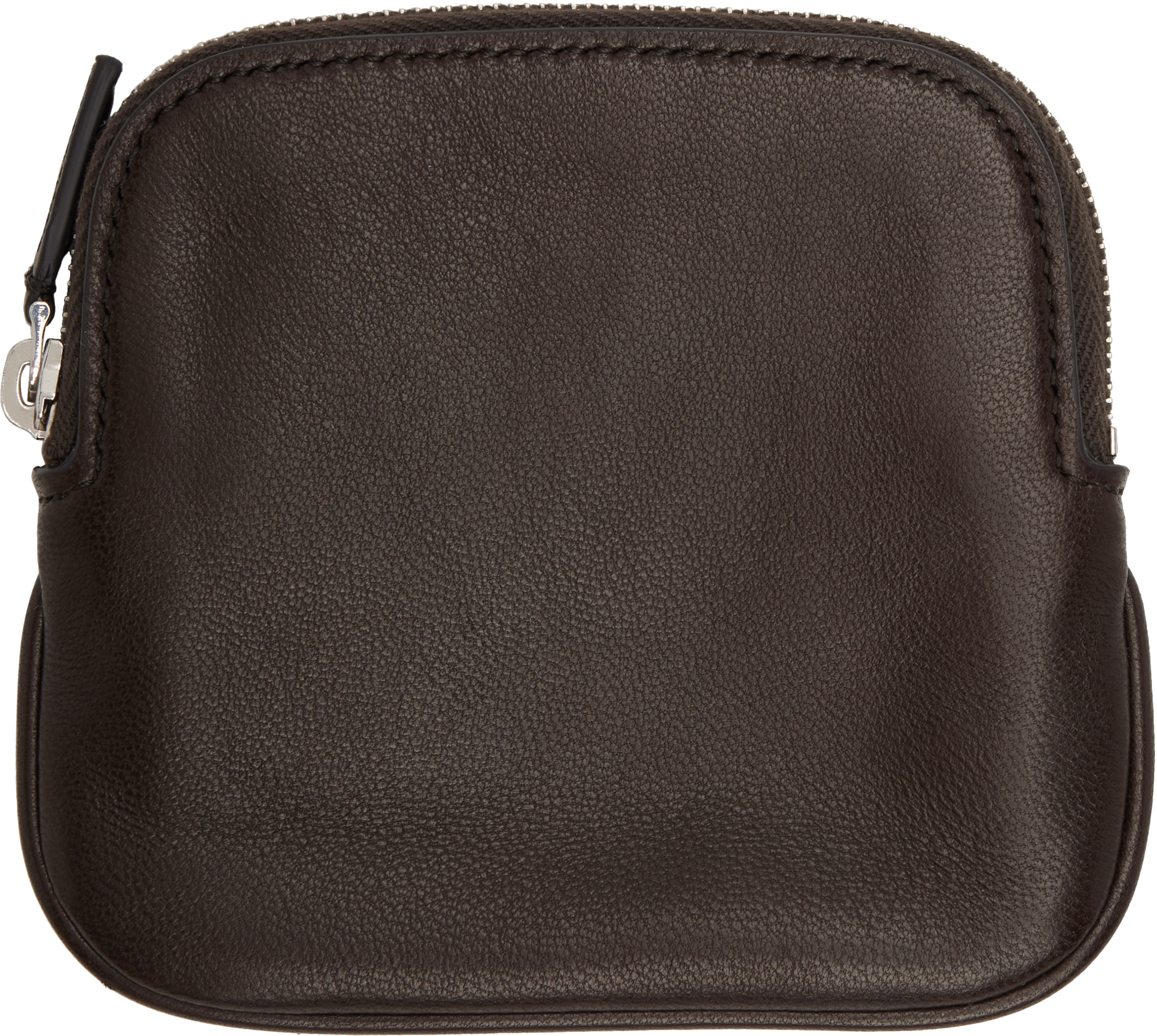 Brown Square Coin Pouch