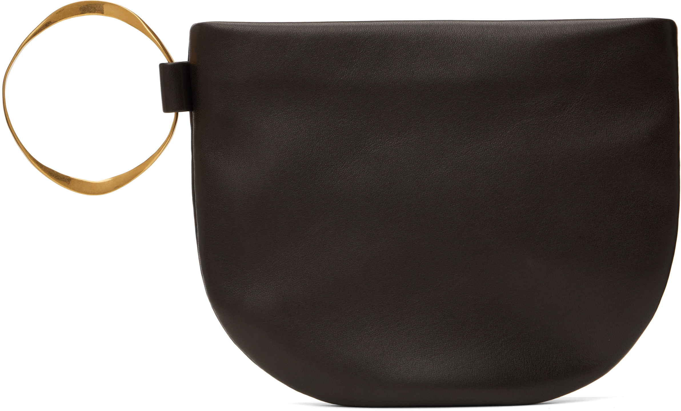 Brown Geo Bracelet Clutch