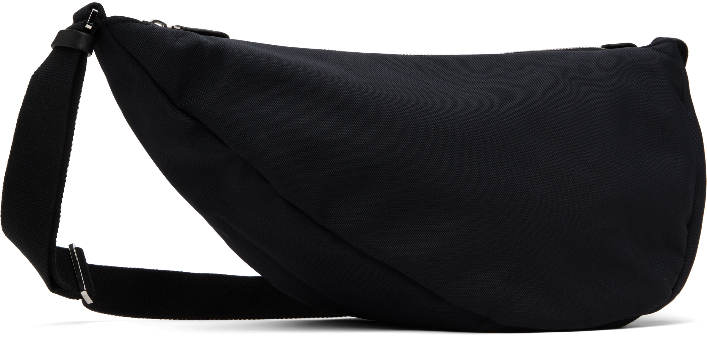 The Row Black Slouchy Banana Pouch In Blpl Black Pld