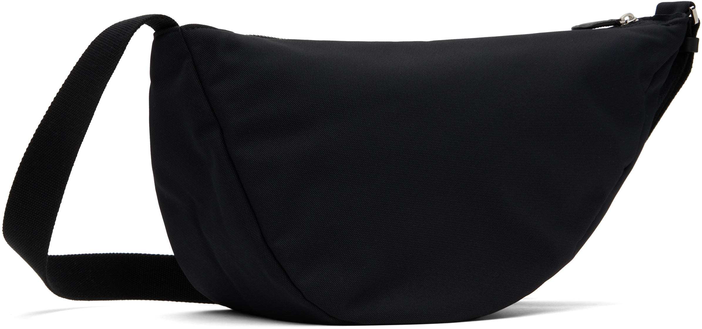 The Row Black Slouchy Banana Pouch In Blpl Black Pld