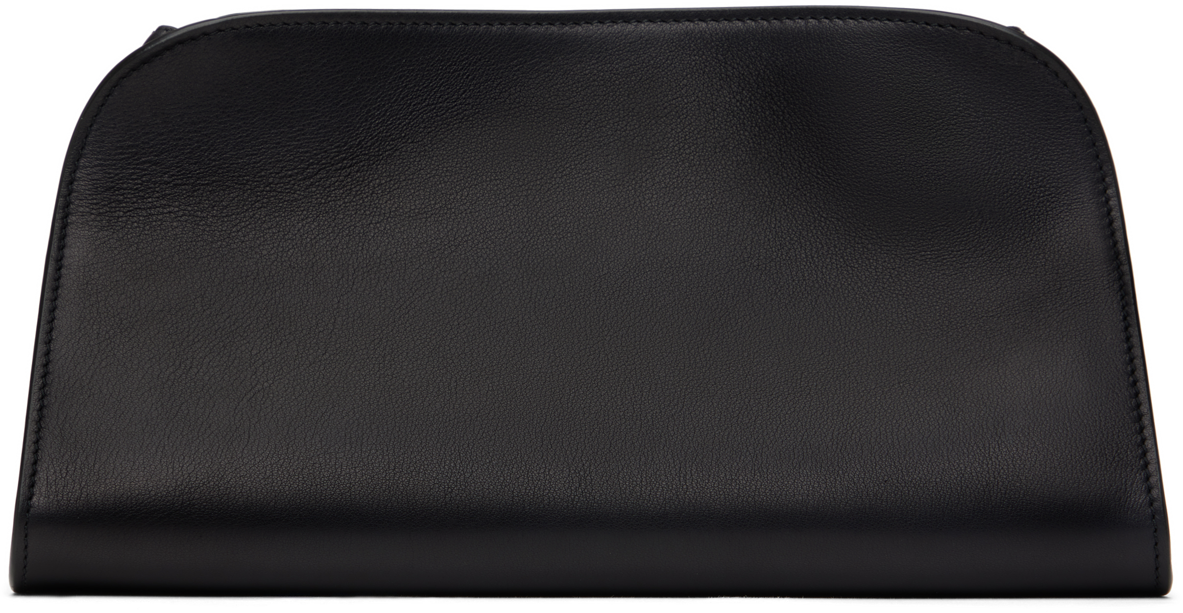 The Row Black Peggy Clutch In Bas Black Ans