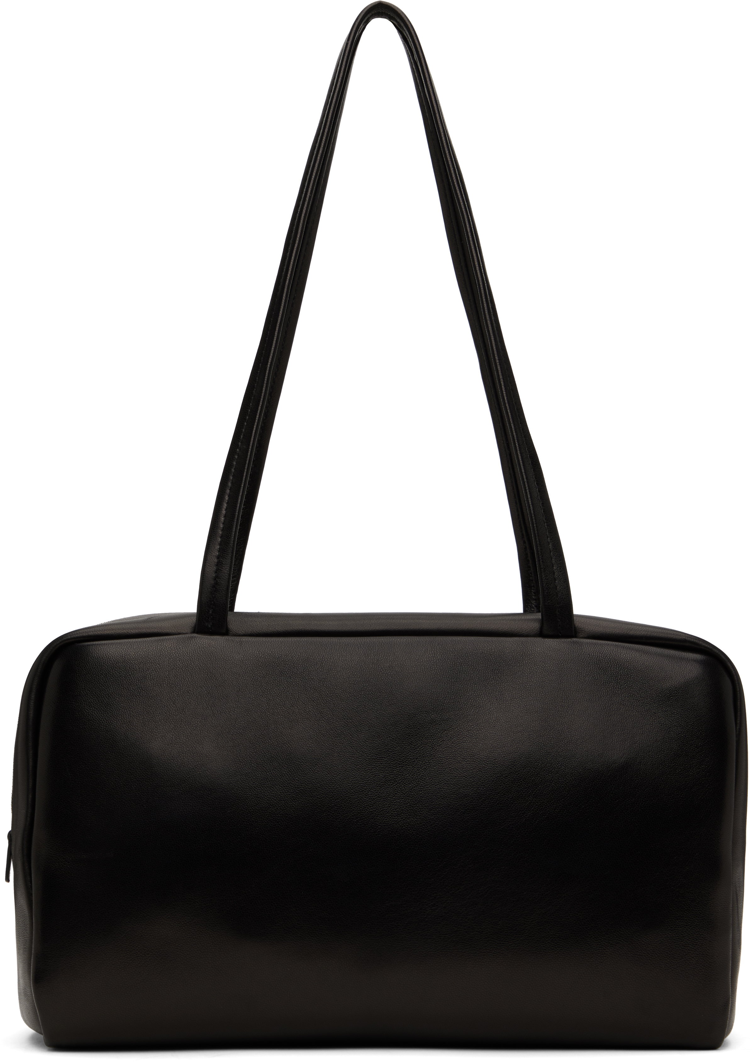 The Row: Black Astra Bowling Bag | SSENSE