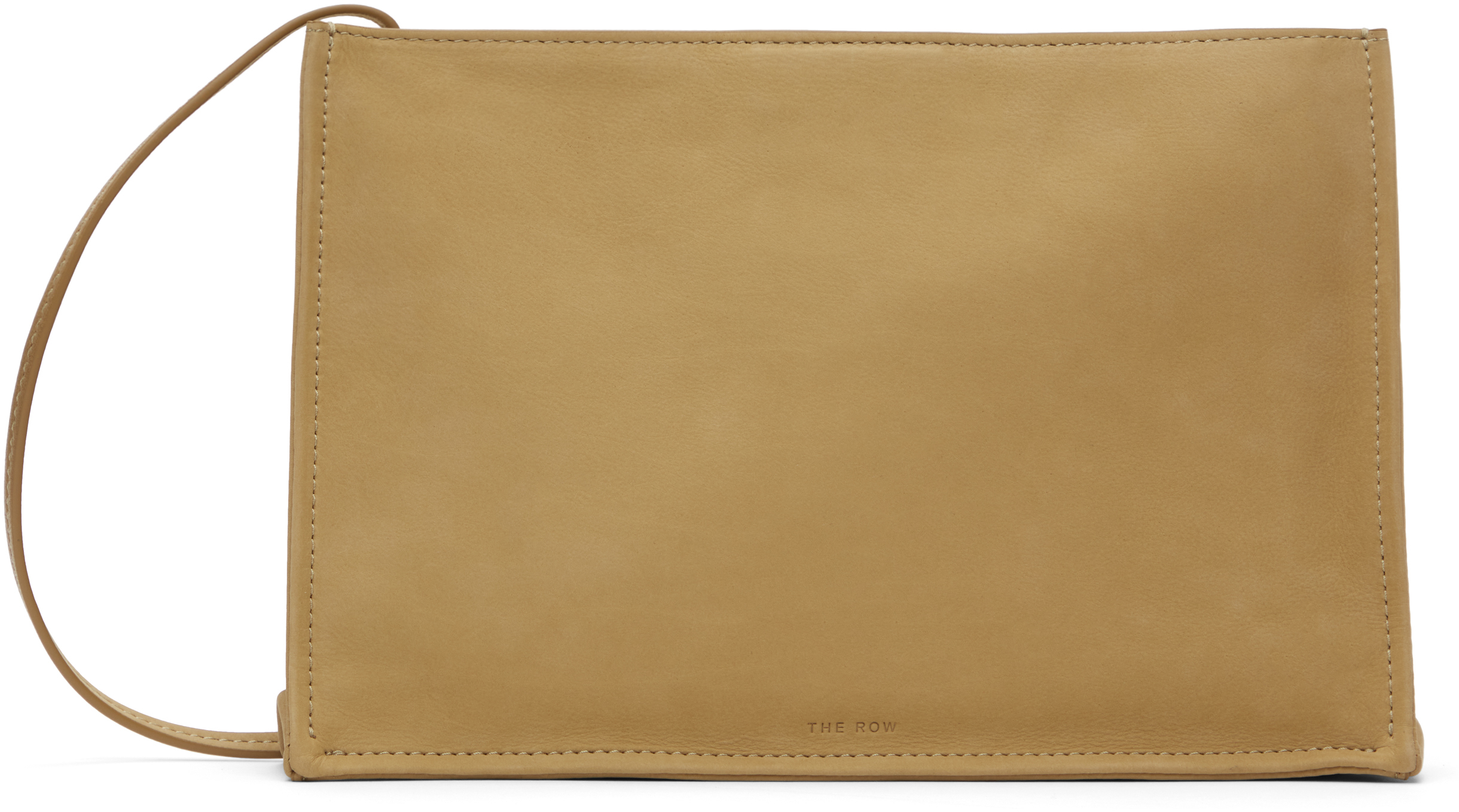 Shop The Row Tan Large To Go Crossbody Bag In Mstrs Mustard Ans