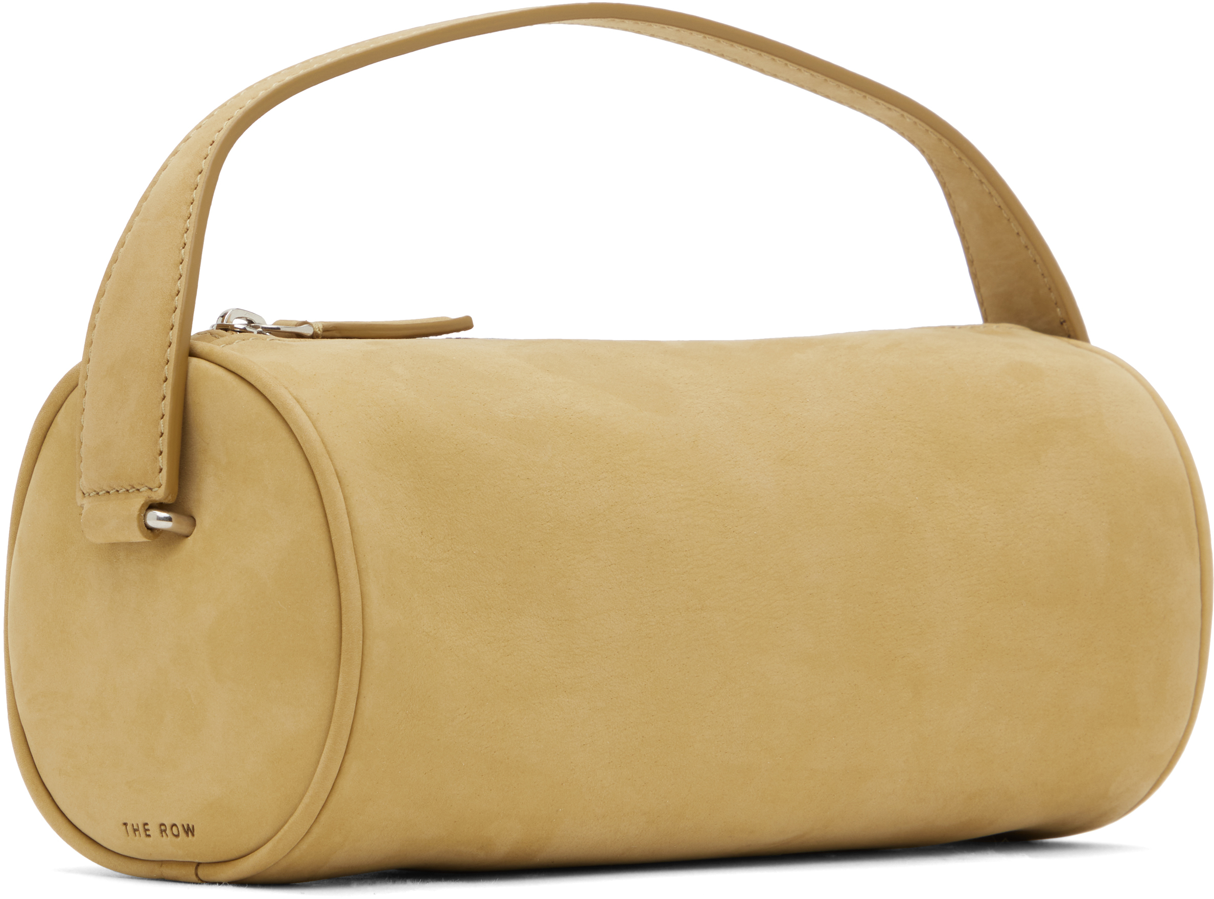 The Row Beige Round 90's Bag In Mstrs Mustard Ans