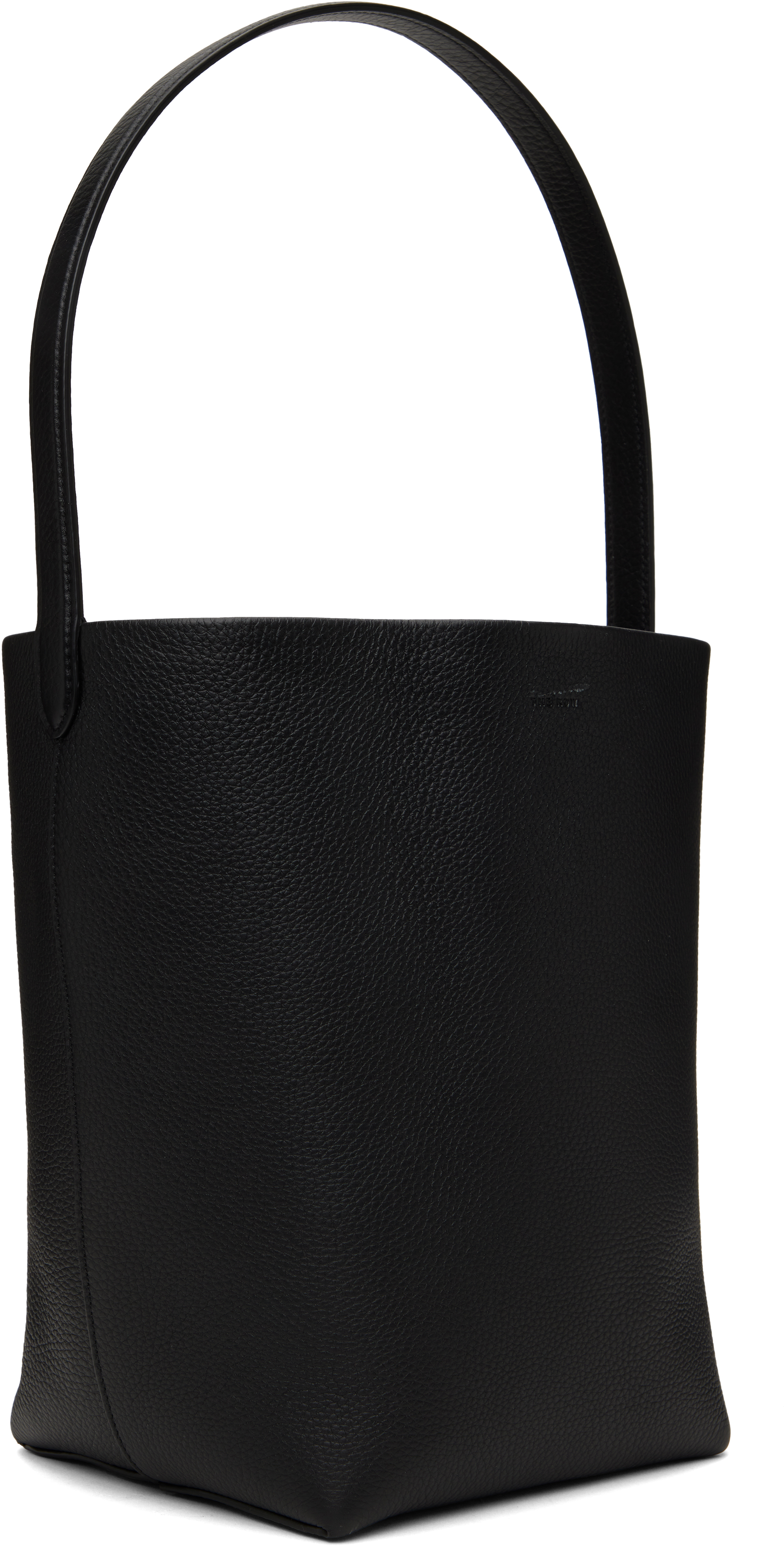 The Row Black Medium N/s Park Tote In Blk Black