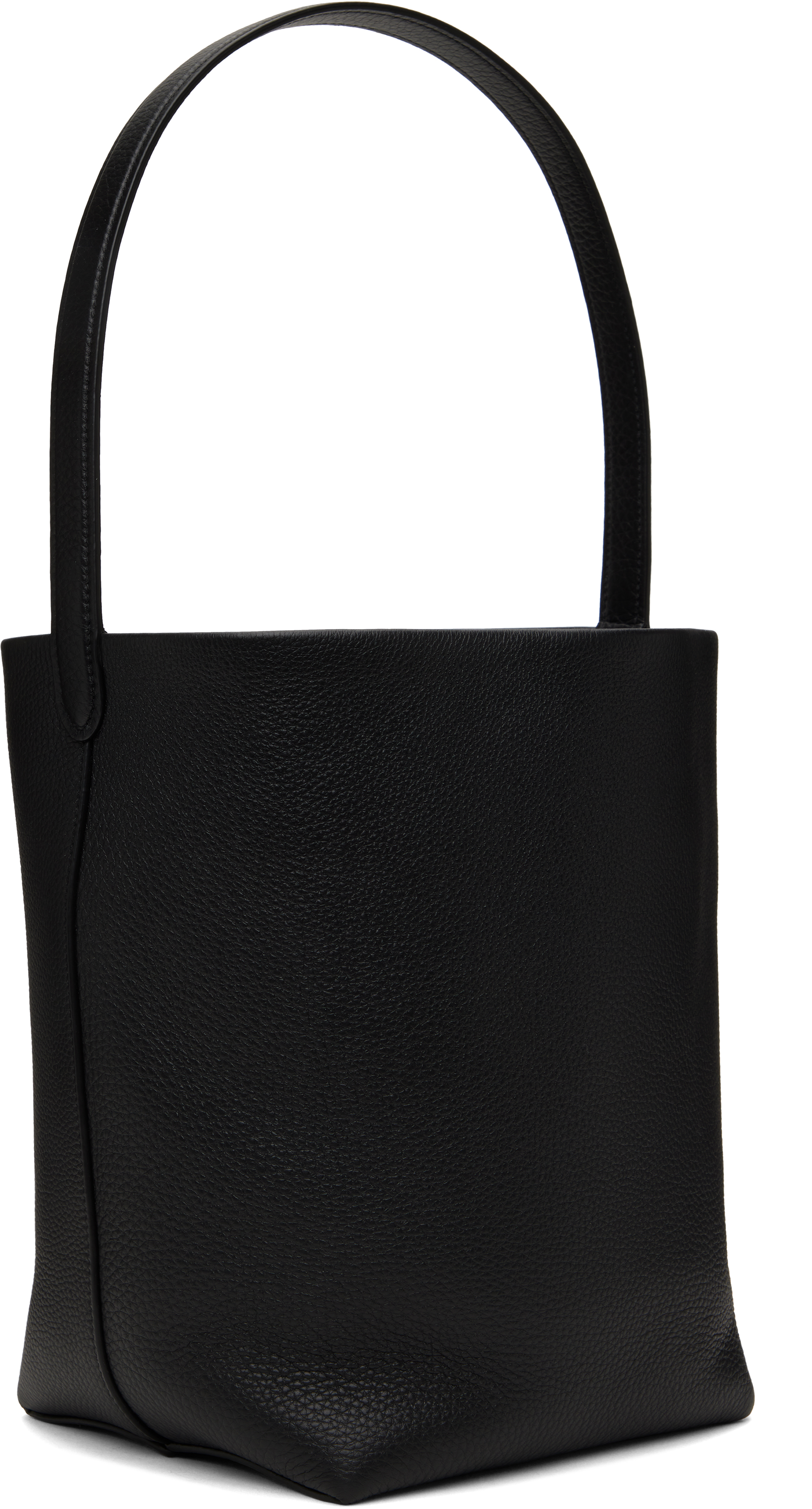 The Row Black Medium N/s Park Tote In Blk Black