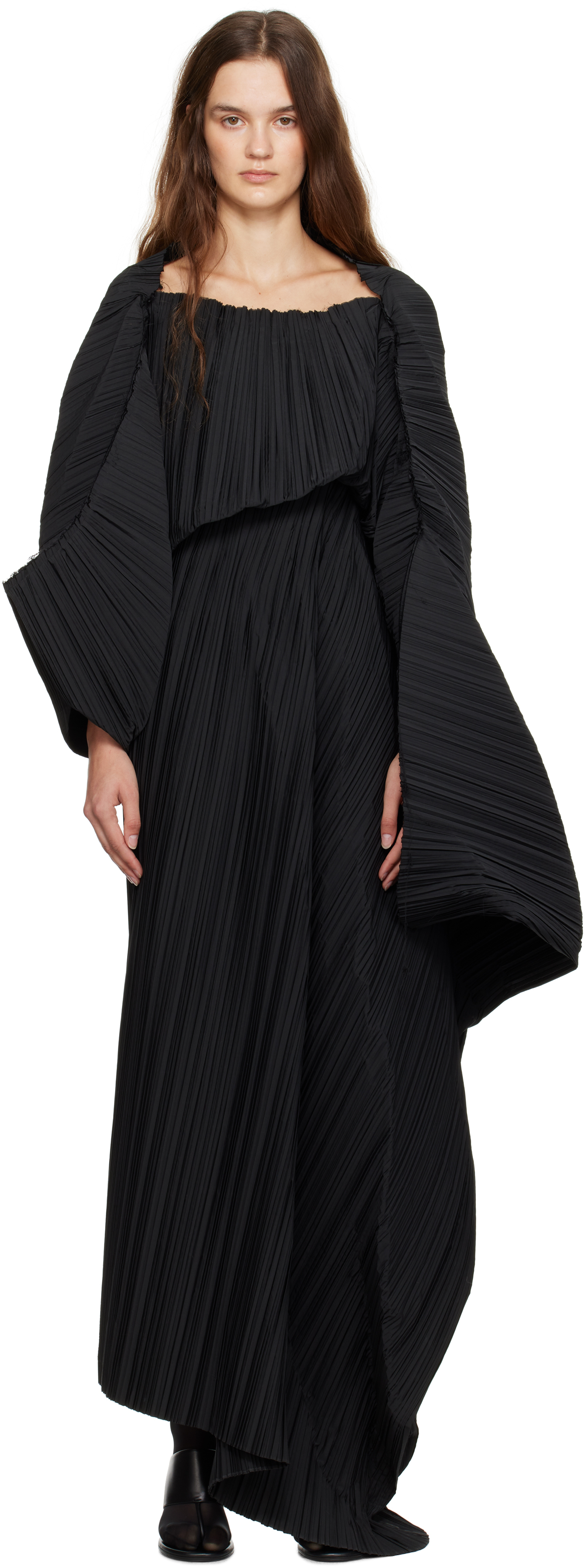 THE ROW ロングワンピース ブラック ザロウ ドレス 黒 マキシ ザ ロウ THE ROW THE ROW ワンピース Florio Maxi Dress 7847