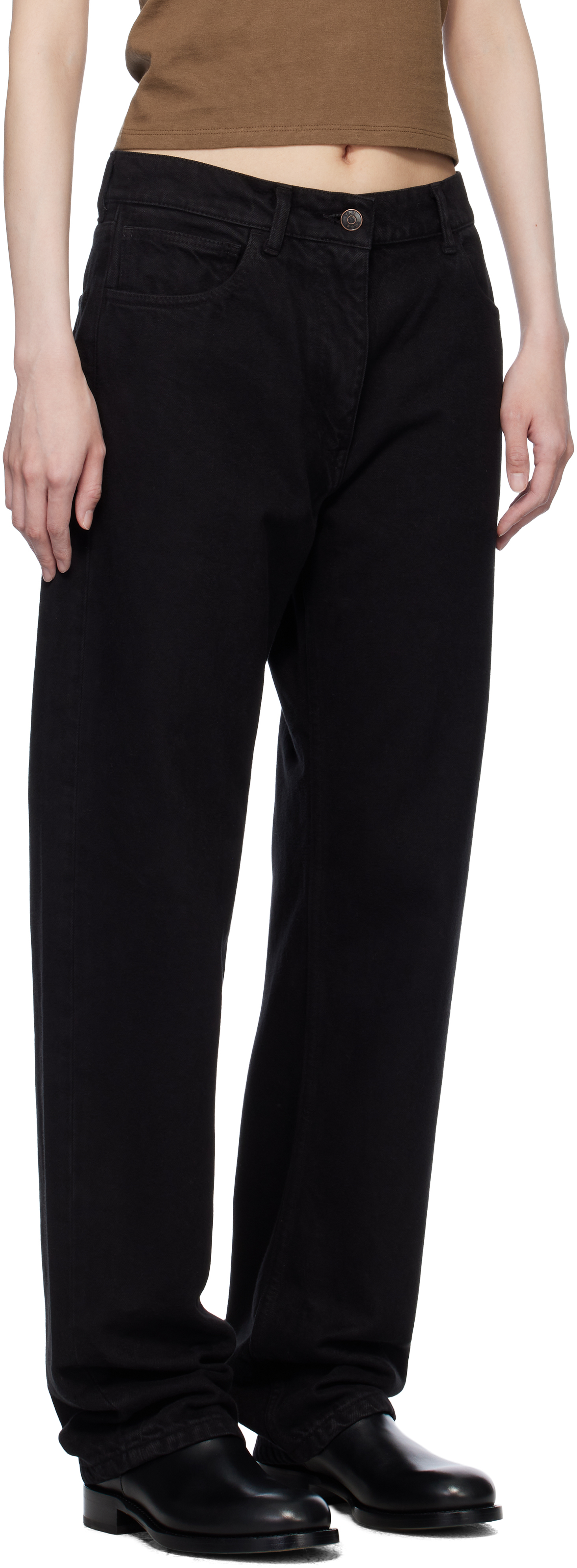 THE ROW BLACK BERCY JEANS