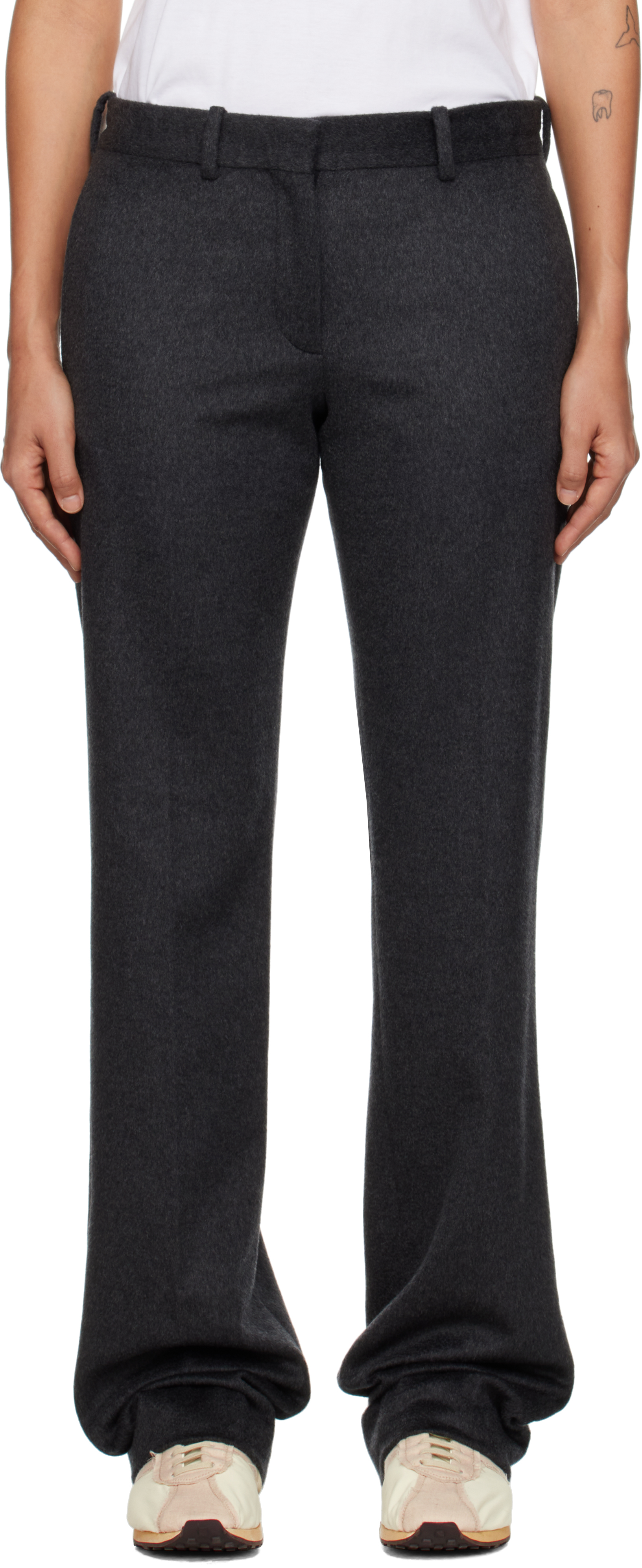 Gray Selvie Trousers