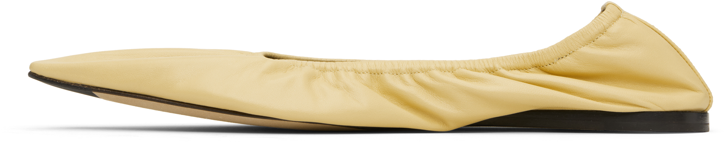 The Row Yellow Liisa Ballerina Flats