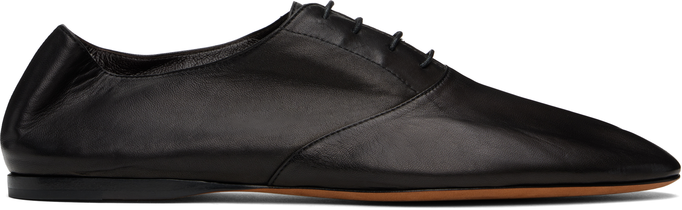 Black Awar Lace Up Oxfords