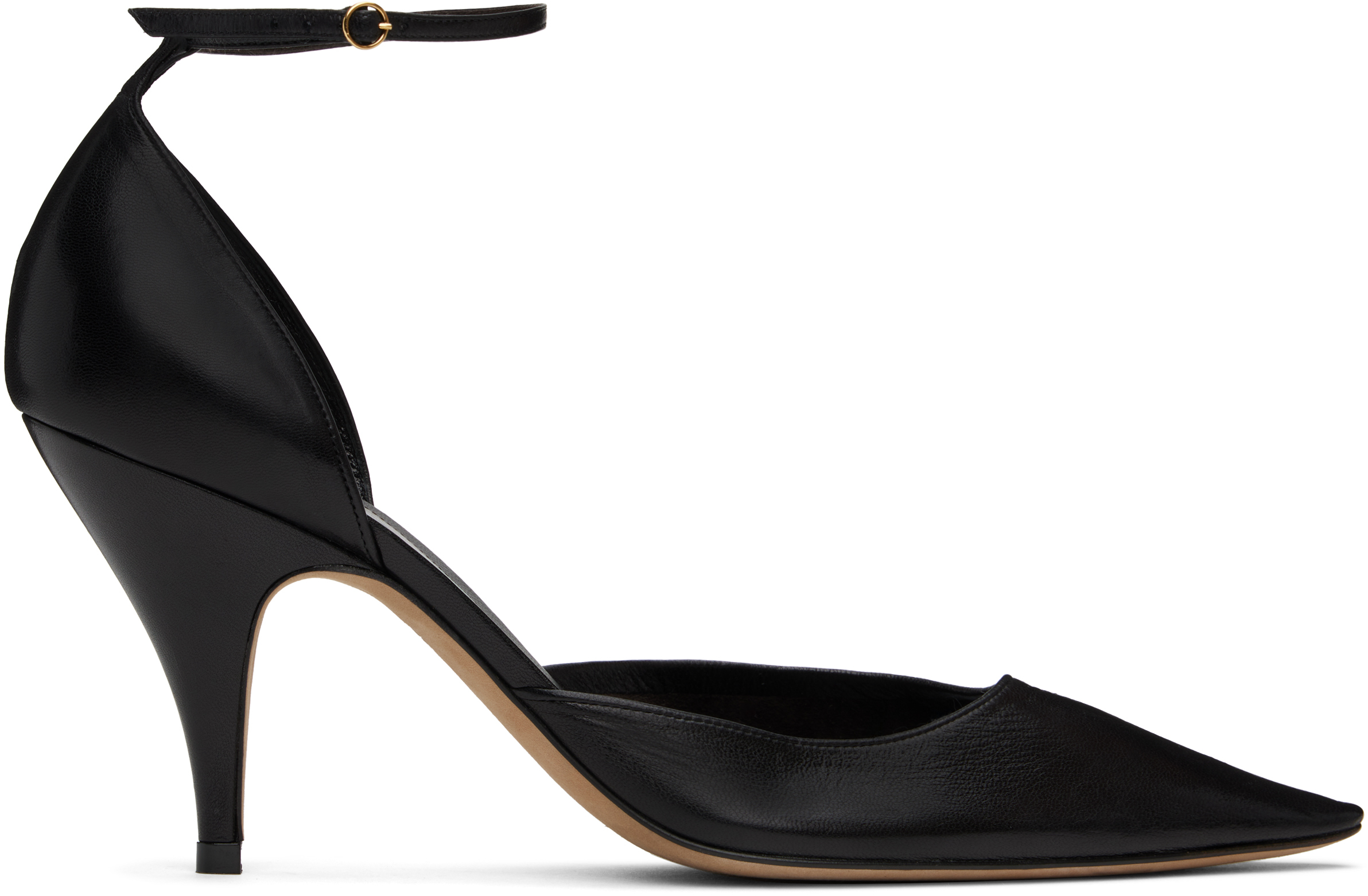 Black Liisa D'Orsay Pump Heels