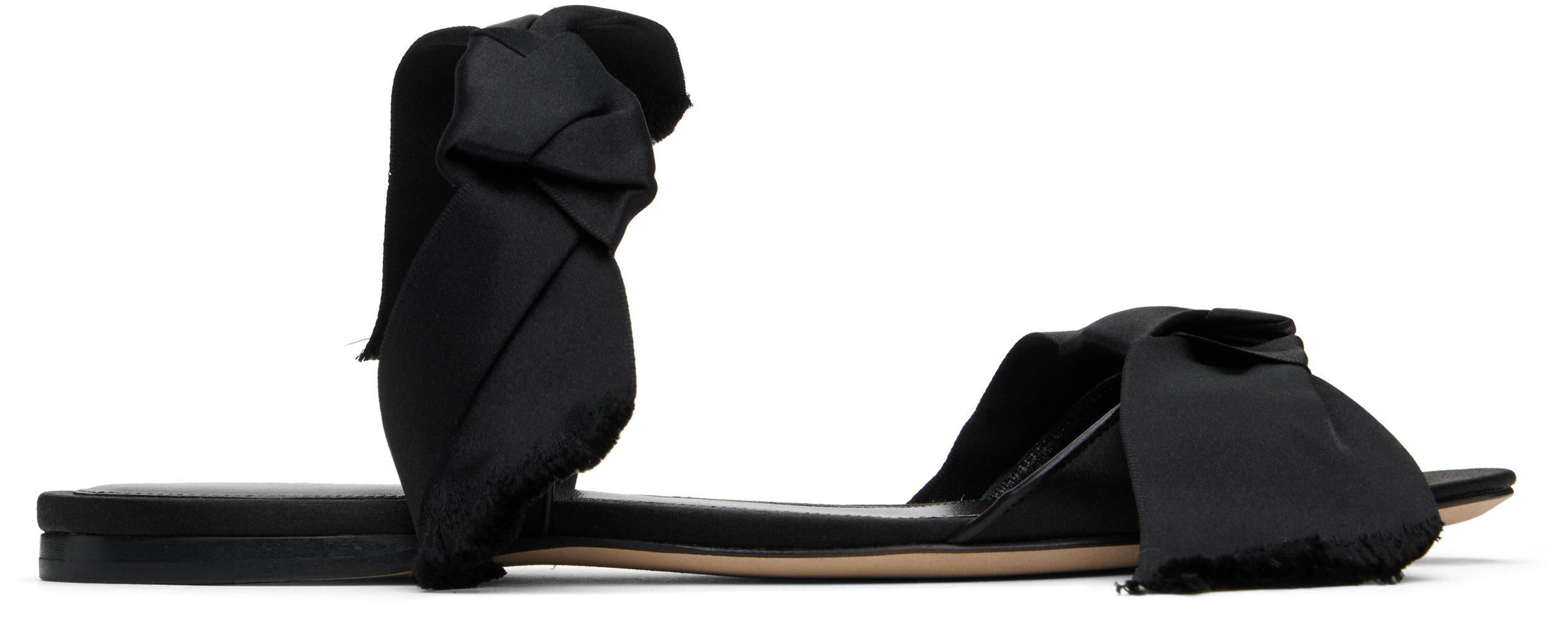 Black Vika Knot Sandals