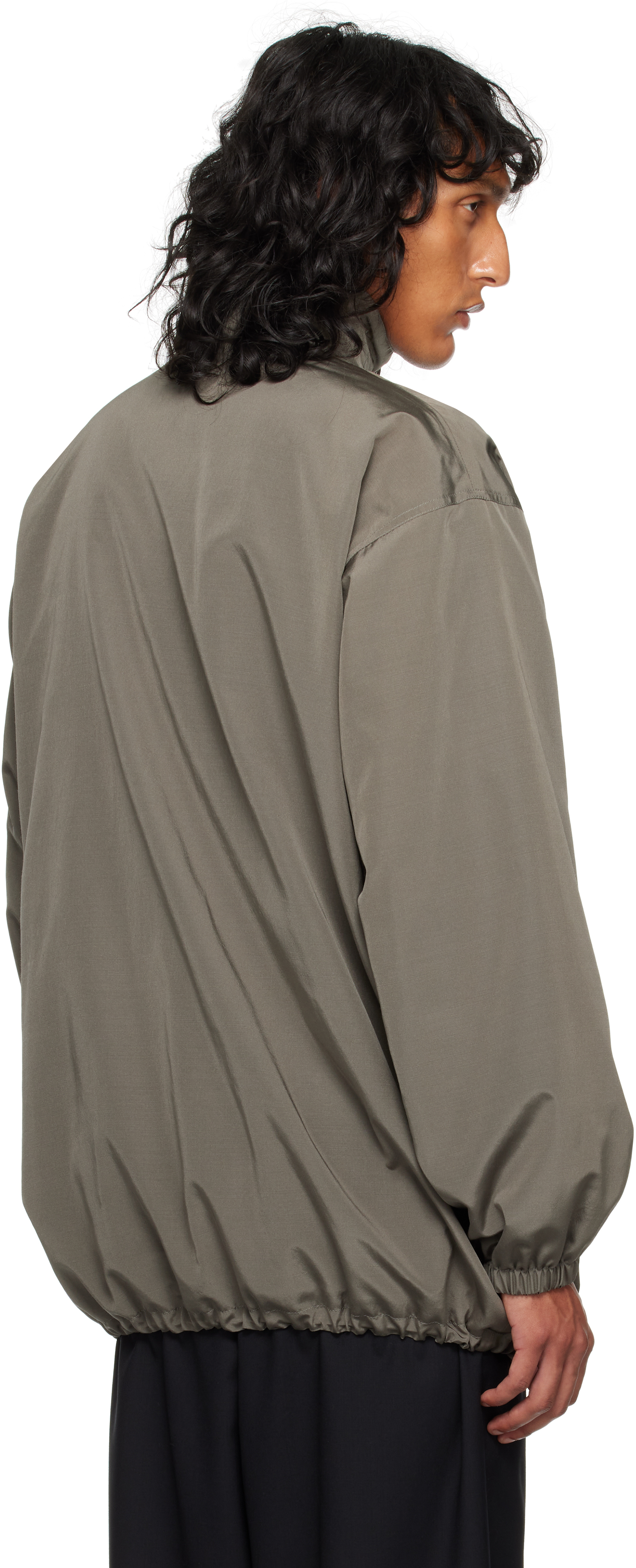 The Row Gray Chon Jacket In Gye Grey Sepia