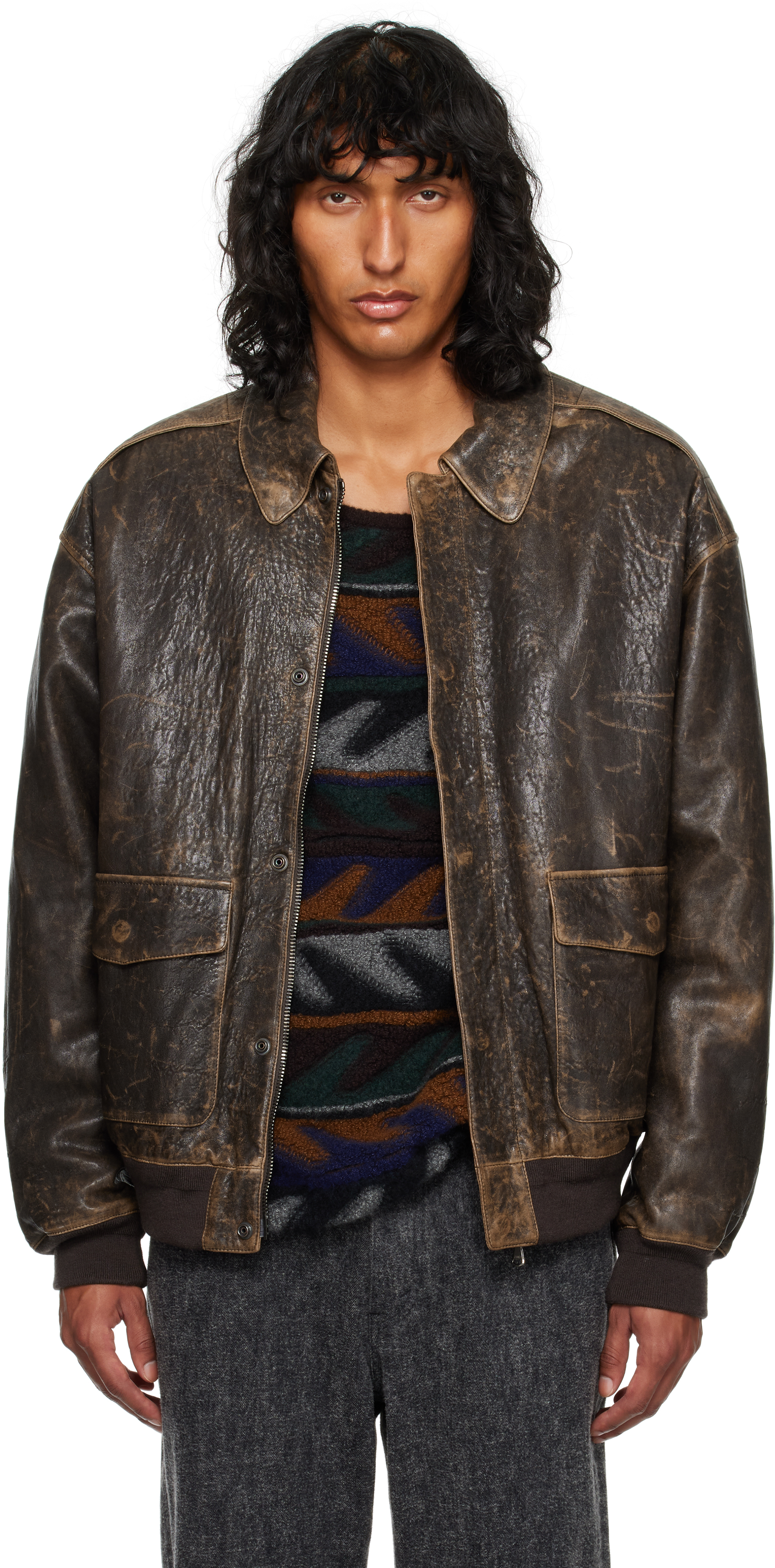 Brown Orwell Leather Jacket