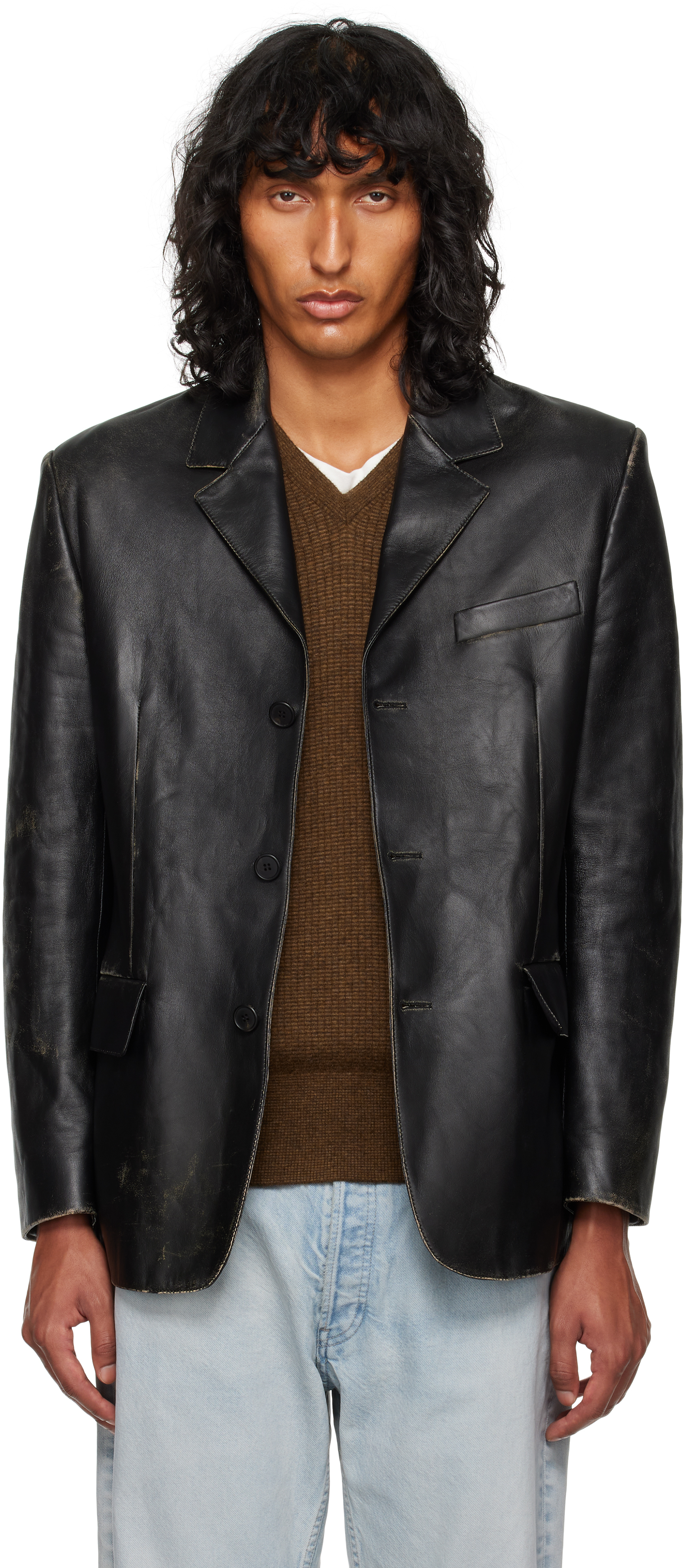 Black Genki Leather Jacket