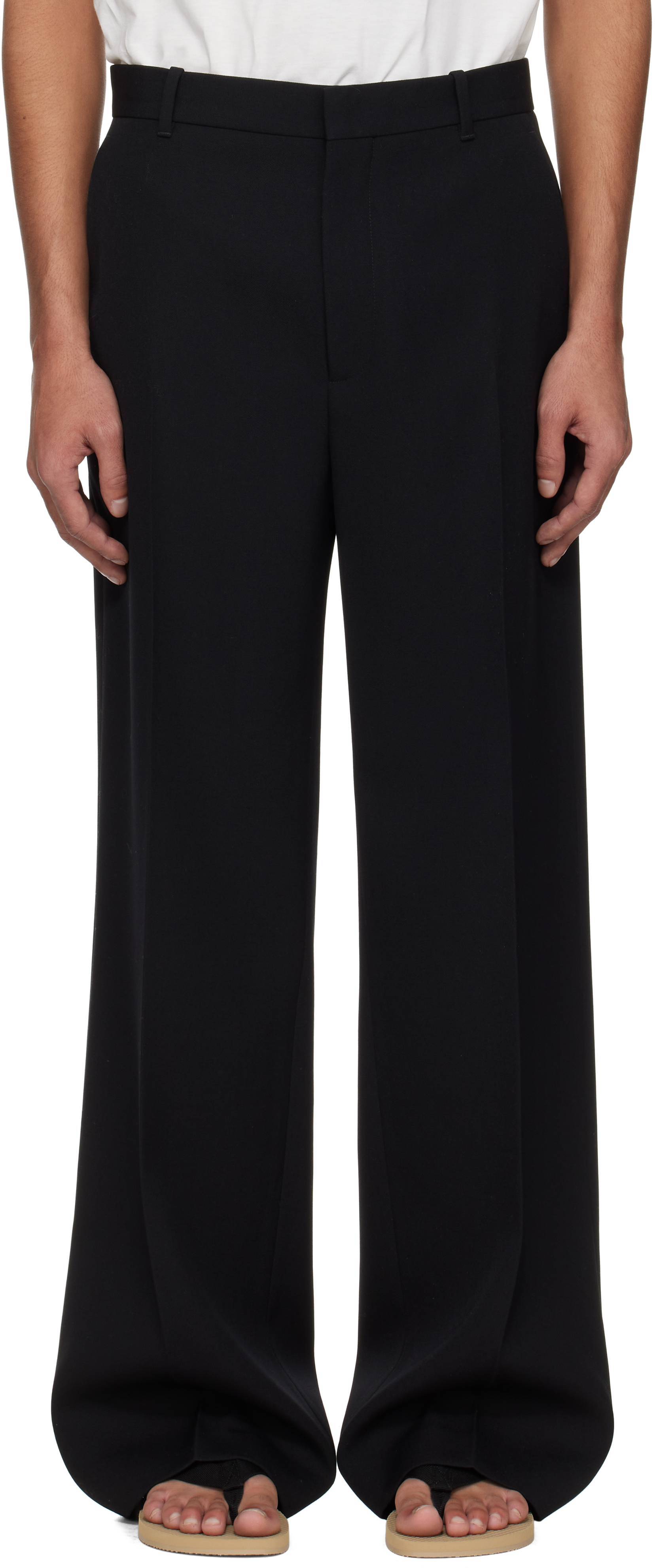【関税込み】The Row ブラック Jugi トラウザーズ Black Jugi Trousers by The Row on Sale