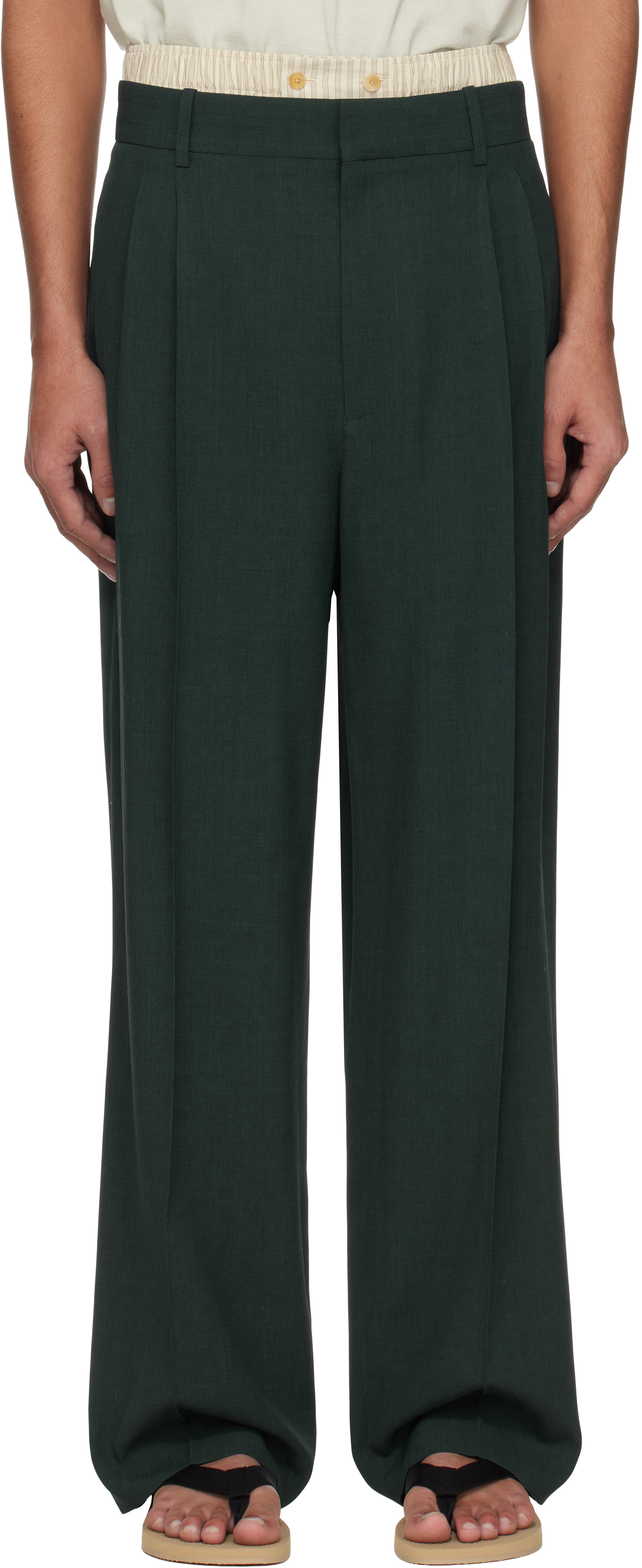 Green Silas Trousers