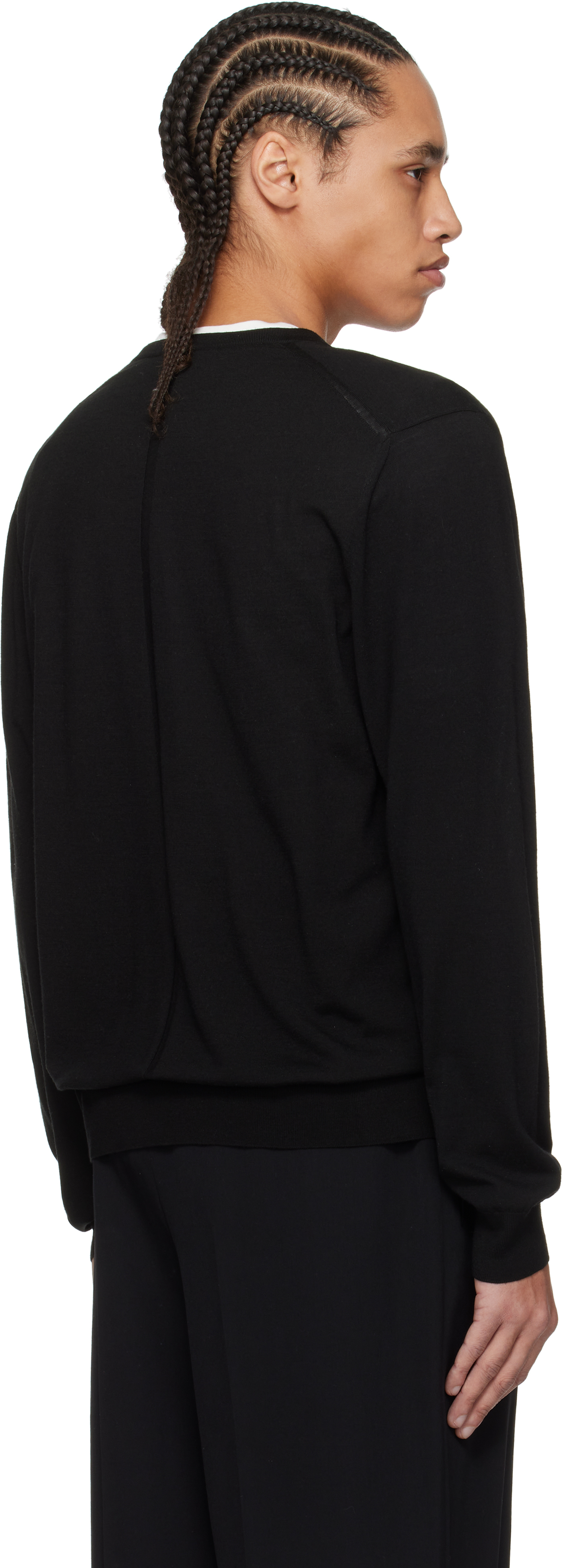 The Row Black Dimarco Sweater In Blk Black