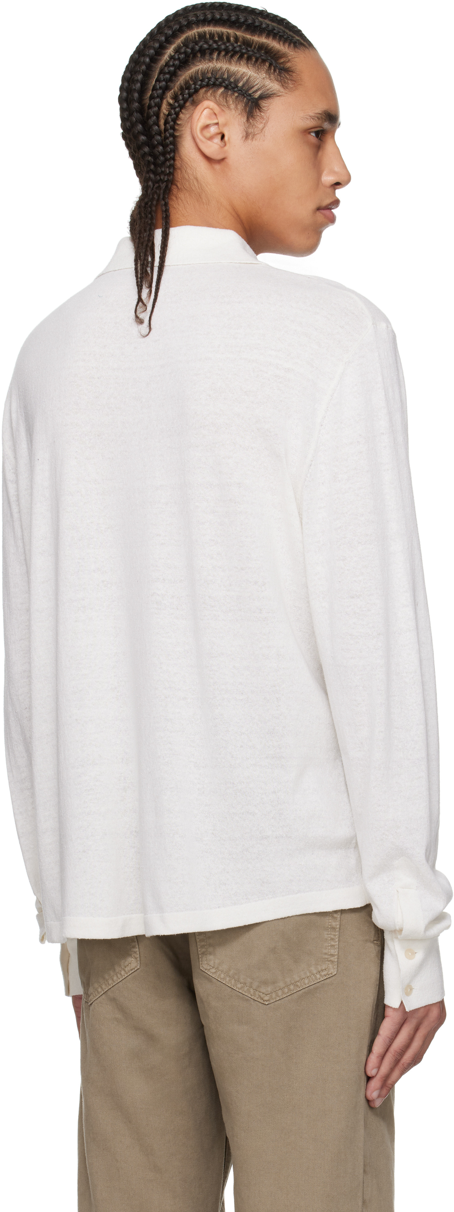 The Row White Stafford Polo In Wht White
