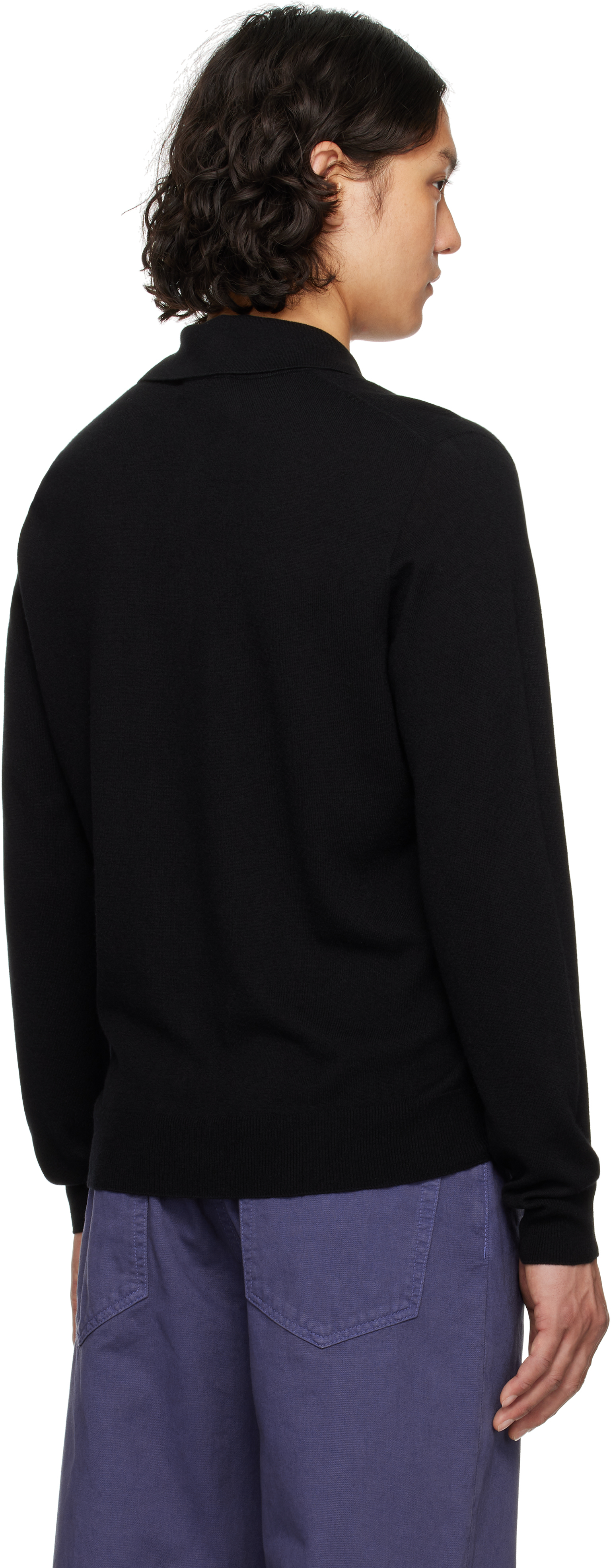 The Row Cashmere Polo Shirt Judi In Black