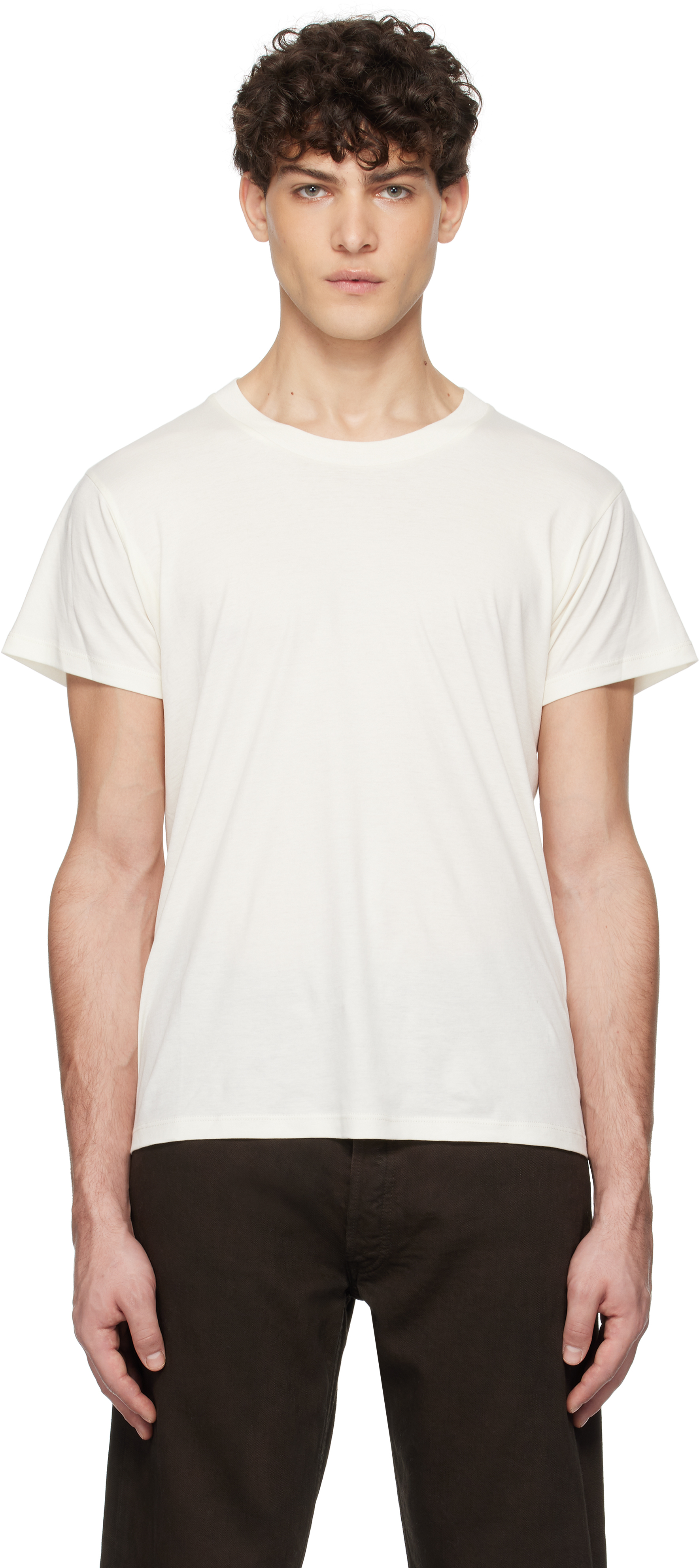 The Row Off-white Blaine T-shirt In Wht White