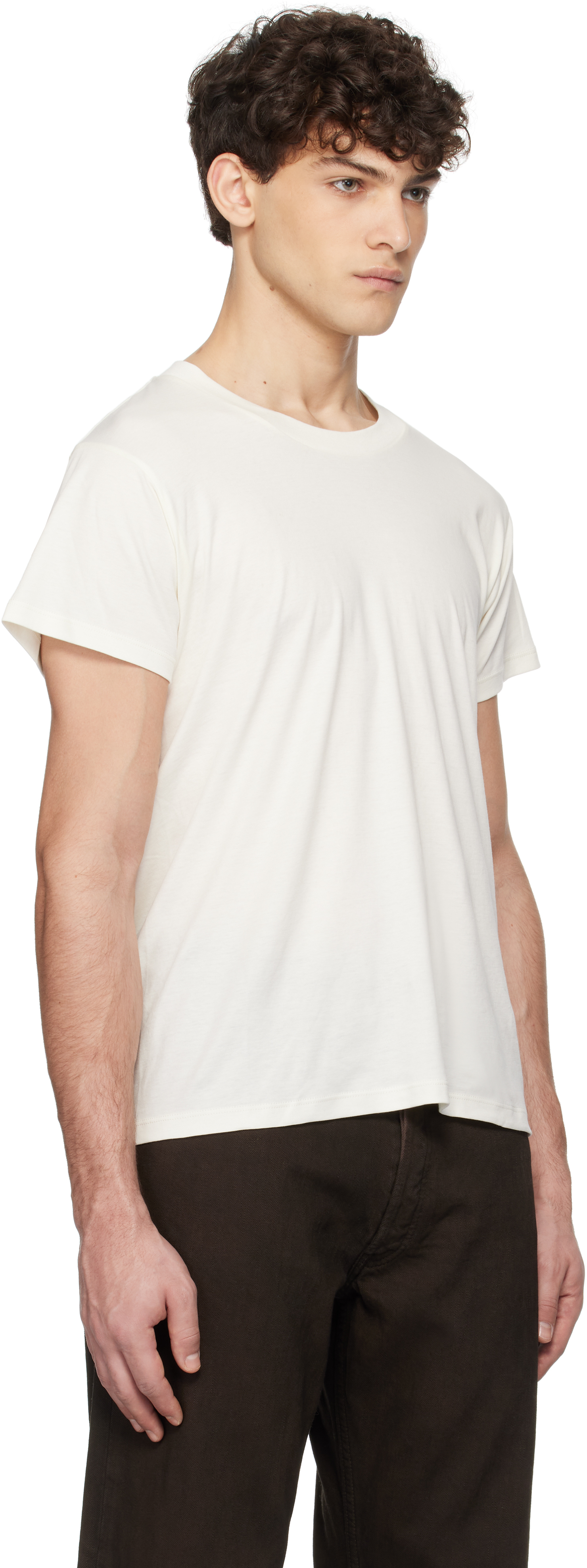 The Row Off-white Blaine T-shirt In Wht White